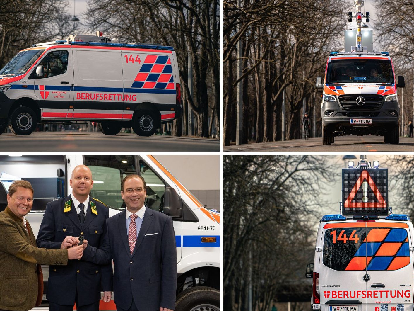 Die Wiener Berufsrettung erweiterte ihren Fuhrpark um ein Spezialfahrzeug. Die Wiener Berufsrettung erweiterte ihren Fuhrpark um ein Spezialfahrzeug.
