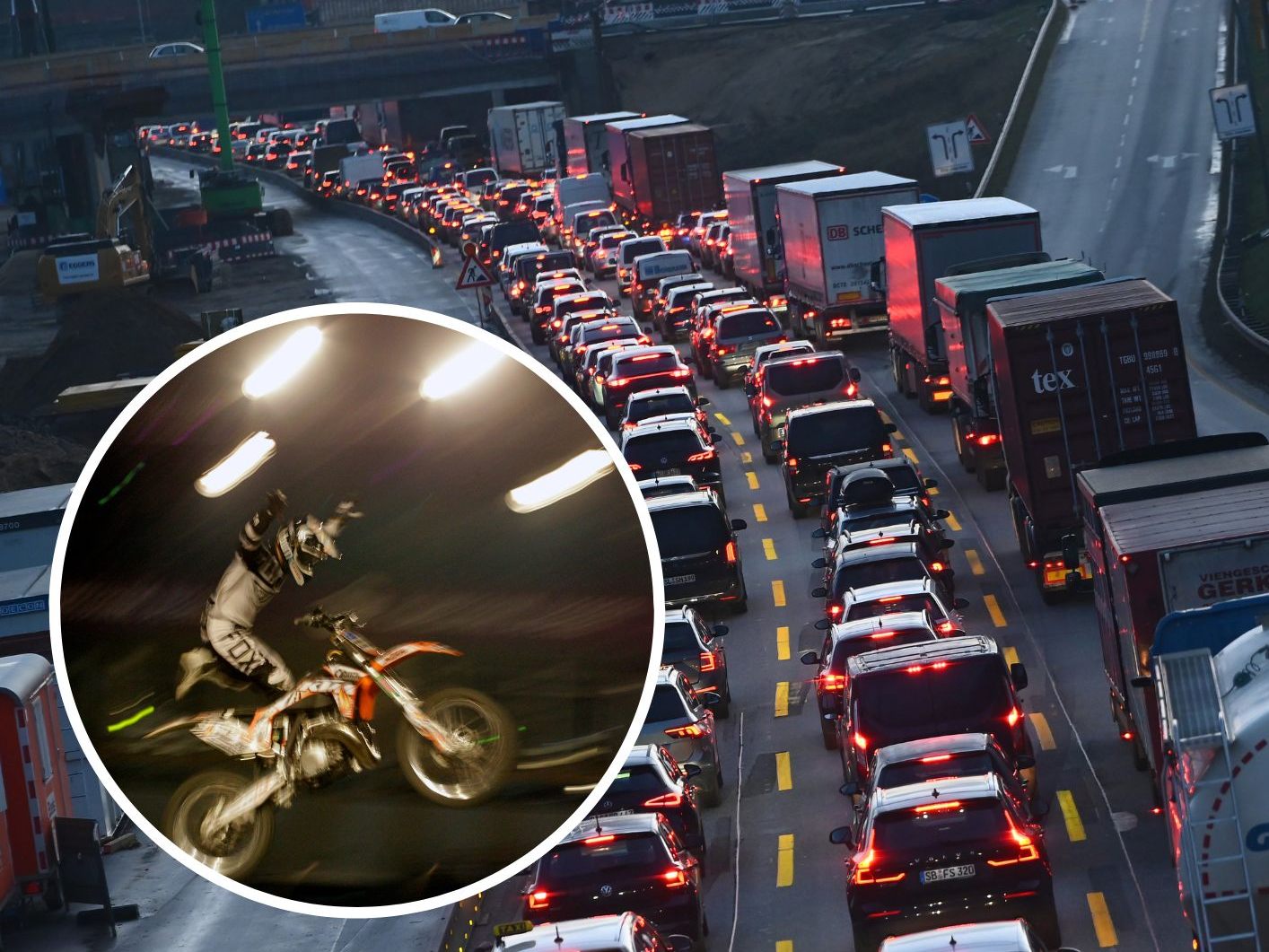 Zwei Messen, "Masters of Dirt" und der Rückreiseverkehr verursachen am Wochenende Staus auf Österreichs Straßen.