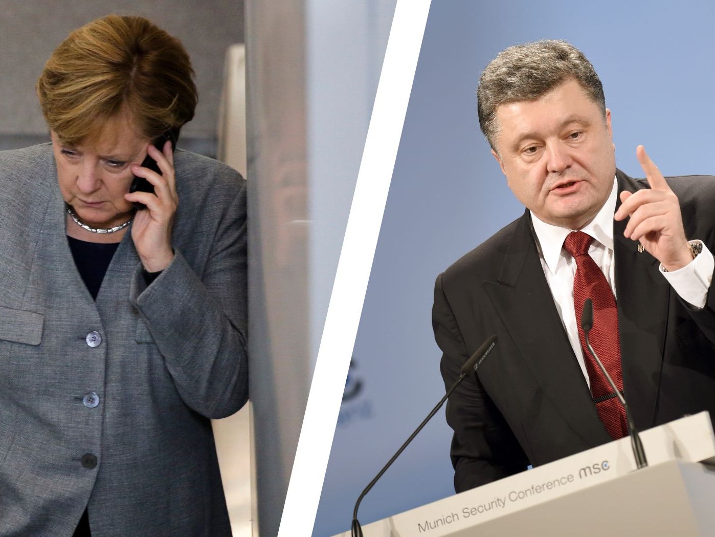 Die ehemalige deutsche Bundeskanzlerin Angela Merkel (CDU) fiel auf das Telefonat mit einem falschen ehemaligen ukrainischen Präsidenten Poroschenko herein.