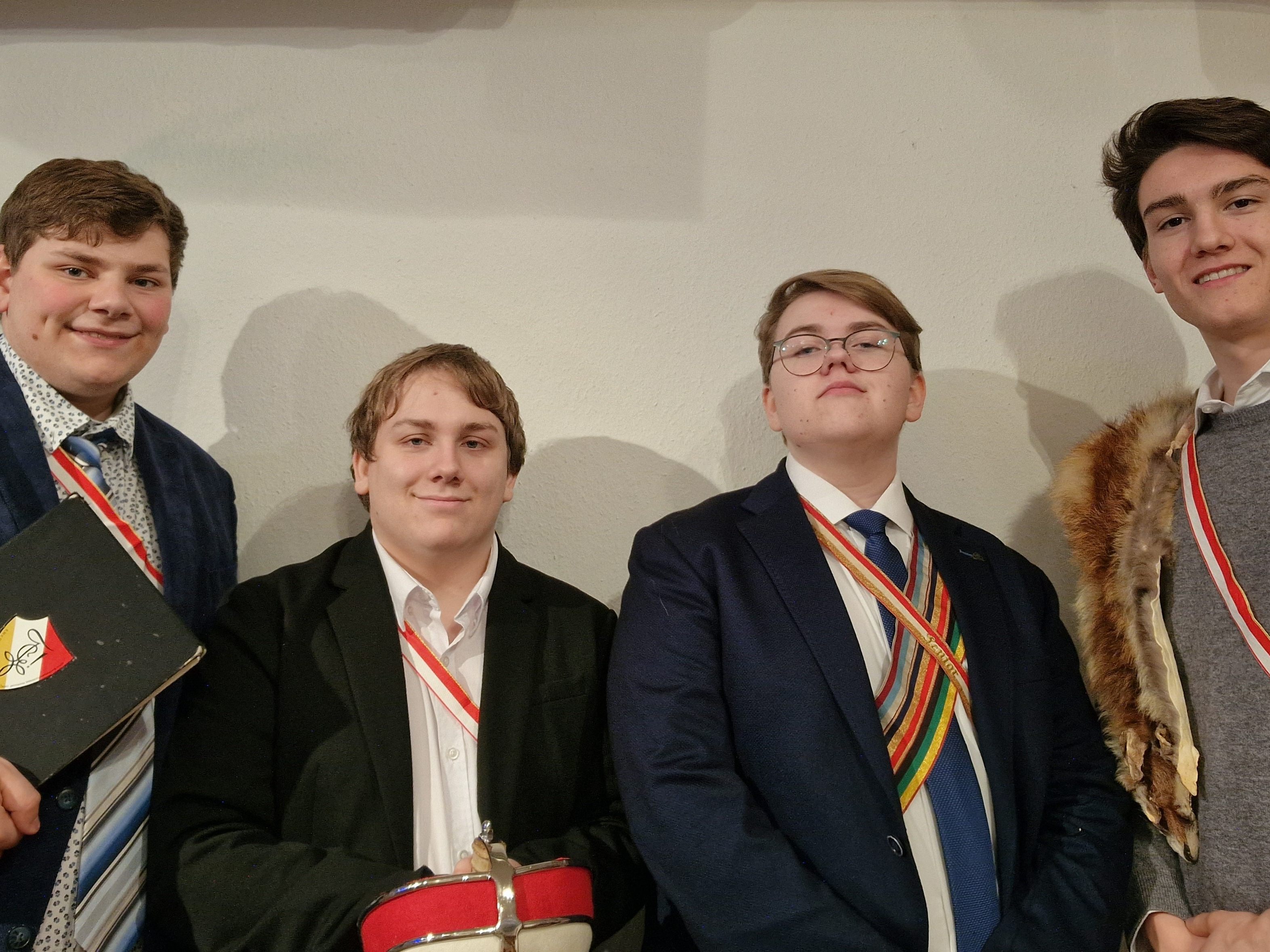 Der neugewählte Clunia-Vorstand: Luca Schöch, Maximilian Mayr, Jakob Hammerer, Jonas Prenn Der neugewählte Clunia-Vorstand: Luca Schöch, Maximilian Mayr, Jakob Hammerer, Jonas Prenn