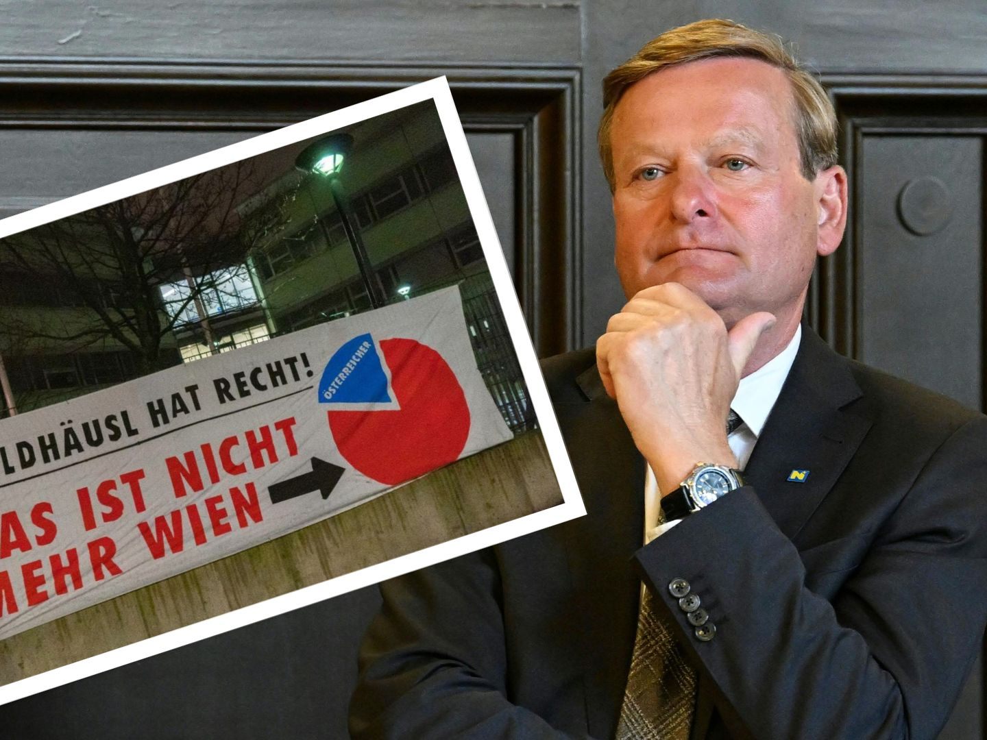 Schockierend: Rechte Plakat-Aktion an einer Wiener Schule. Schockierend: Rechte Plakat-Aktion an einer Wiener Schule.