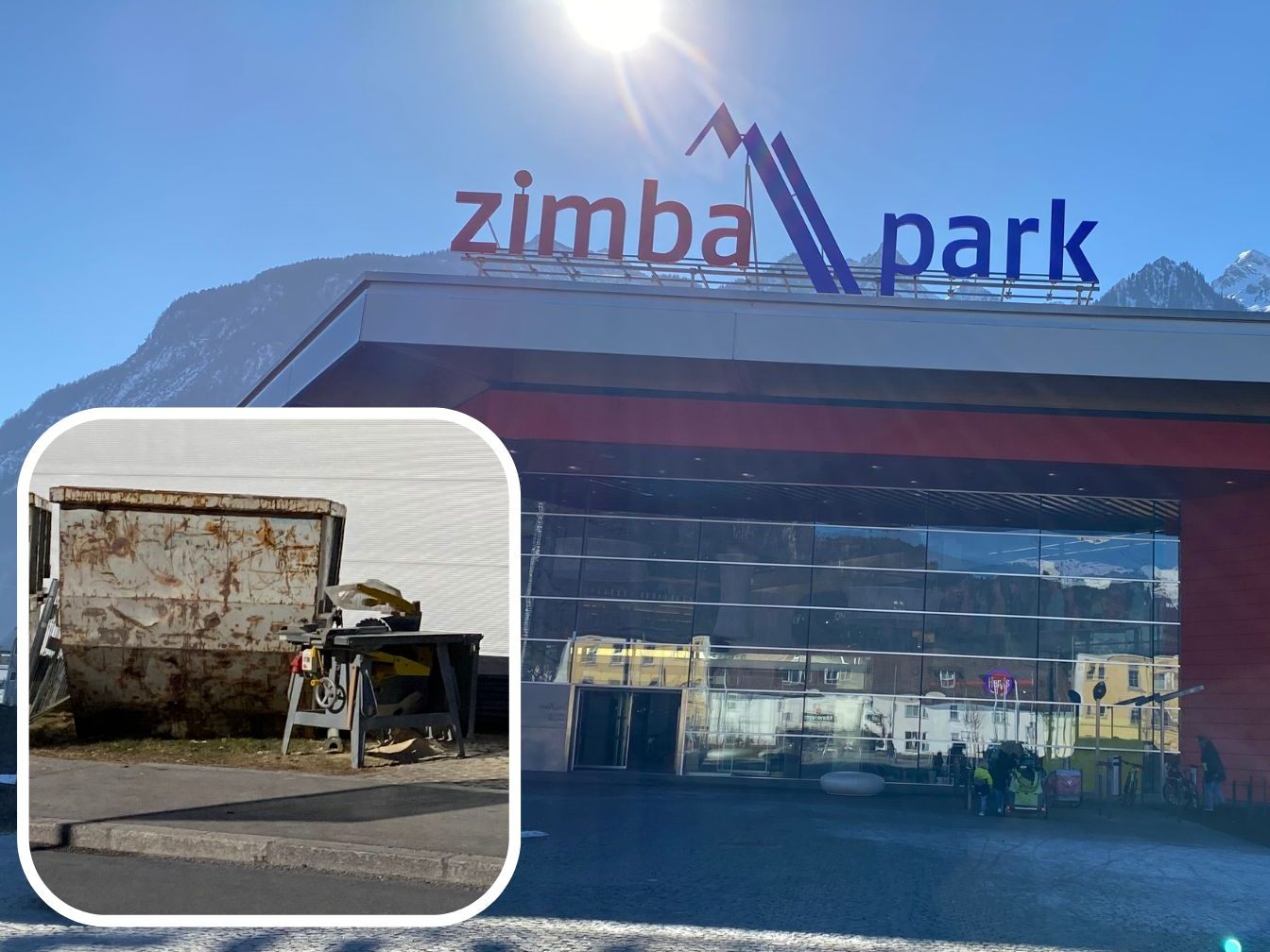 Welches Geschäft im Zimbapark umbaut.