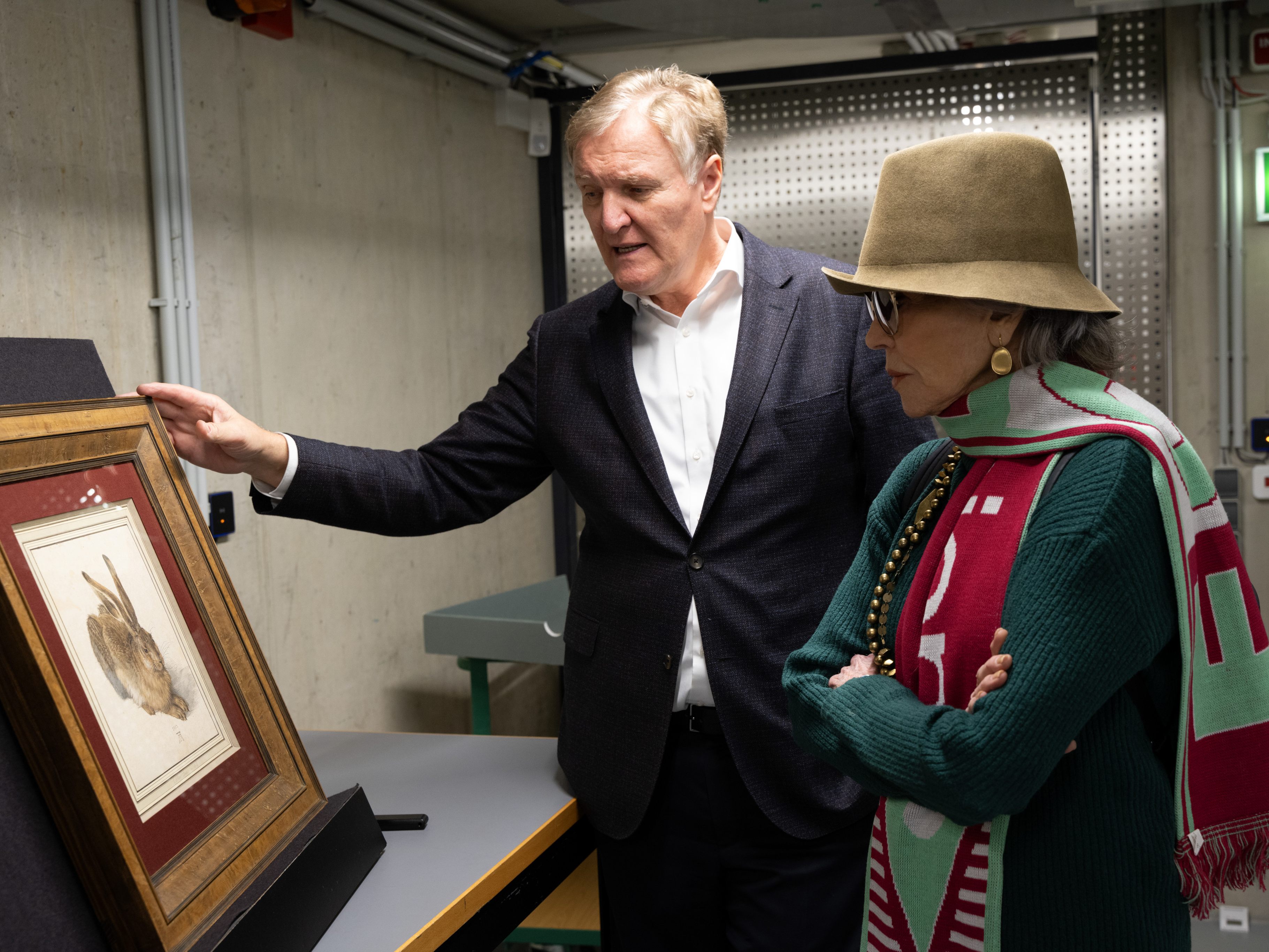 Jane Fonda besuchte die Wiener Albertina. Jane Fonda besuchte die Wiener Albertina.
