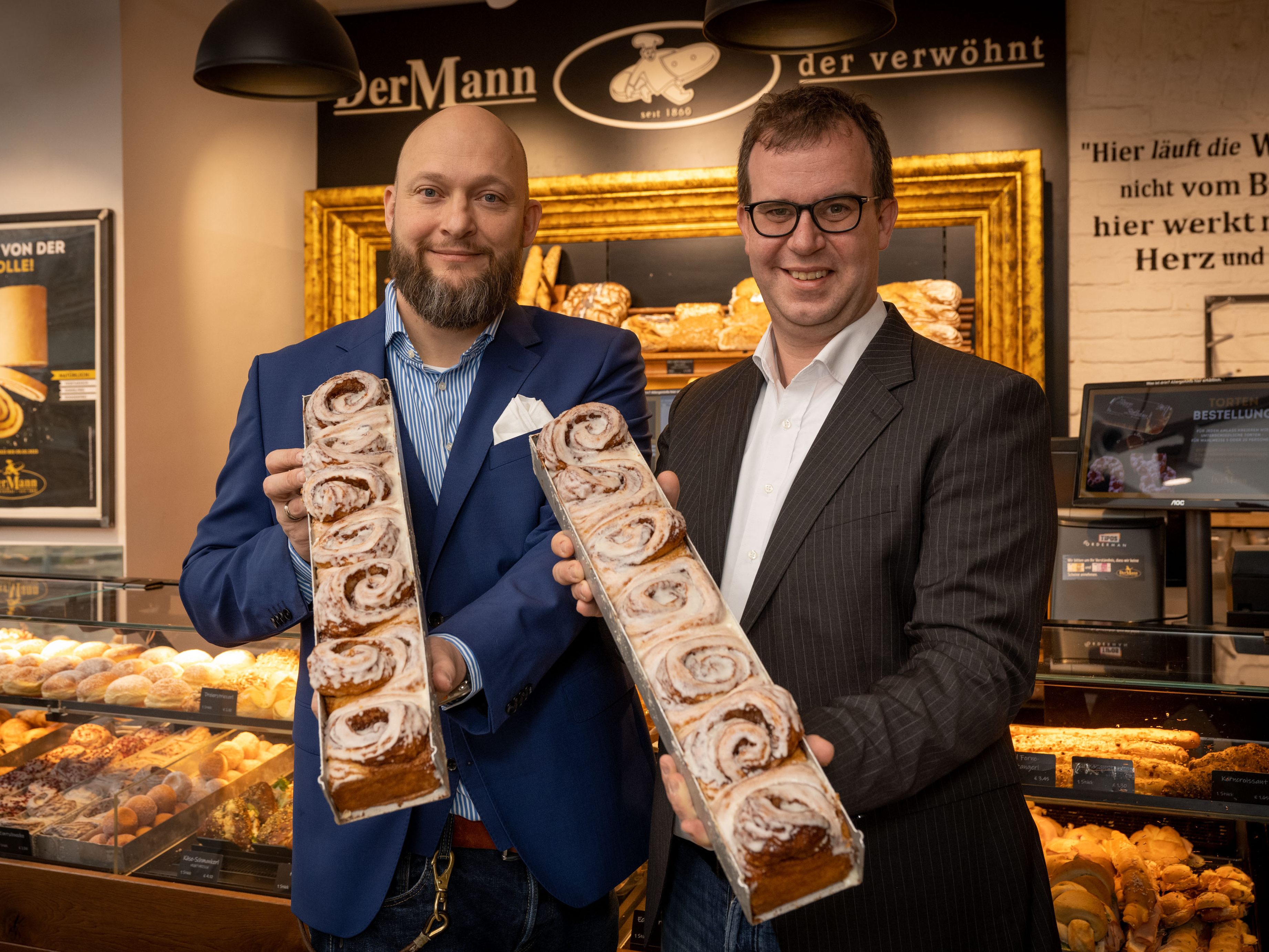 Bei der Bäckerei "DerMann" können ab Ende Februar Zimtschnecken für einen guten Zweck genascht werden.