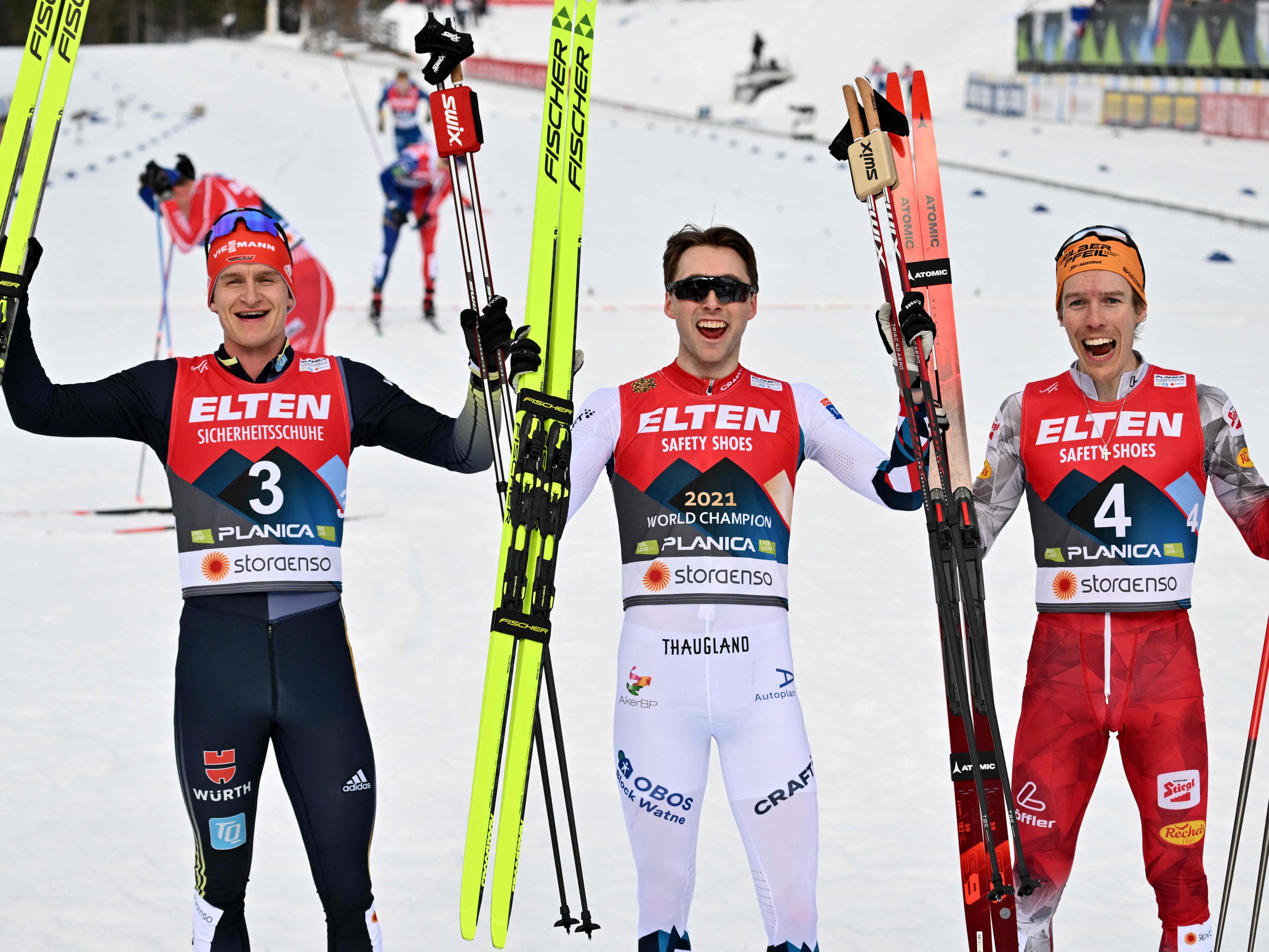 Franz-Josef Rehrl (r.) holte Österreichs WM-Jubiläumsmedaille