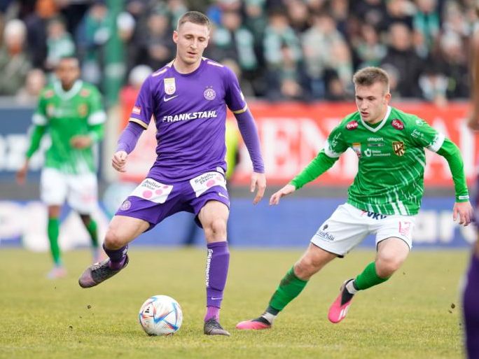 Die Wiener Austria musste gegen Lustenau eine 0:1-Niederlage einstecken.
