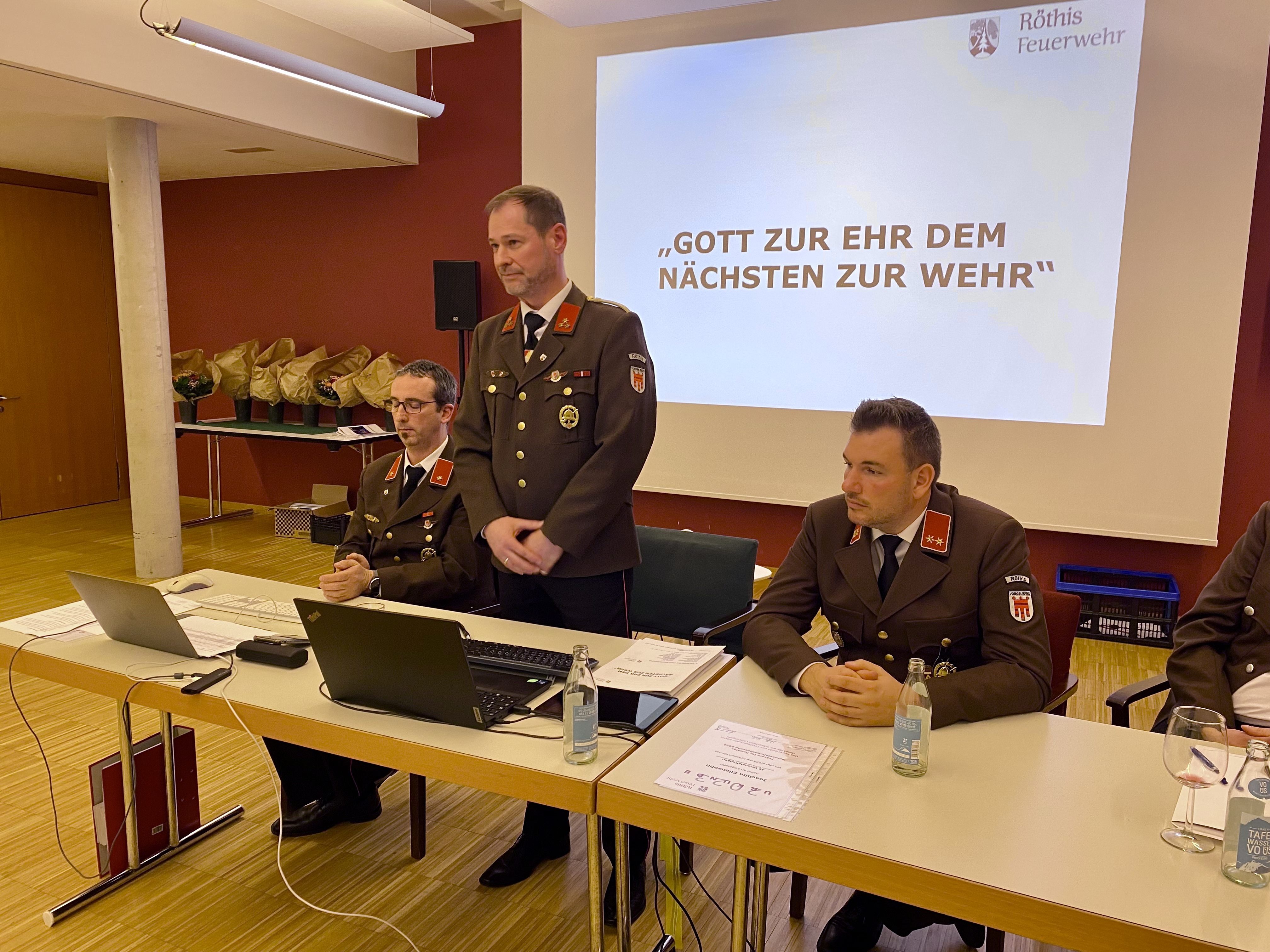 Die Röthner Feuerwehr blickte bei der Jahreshauptversammlung auf ein einsatzreiches Jahr zurück