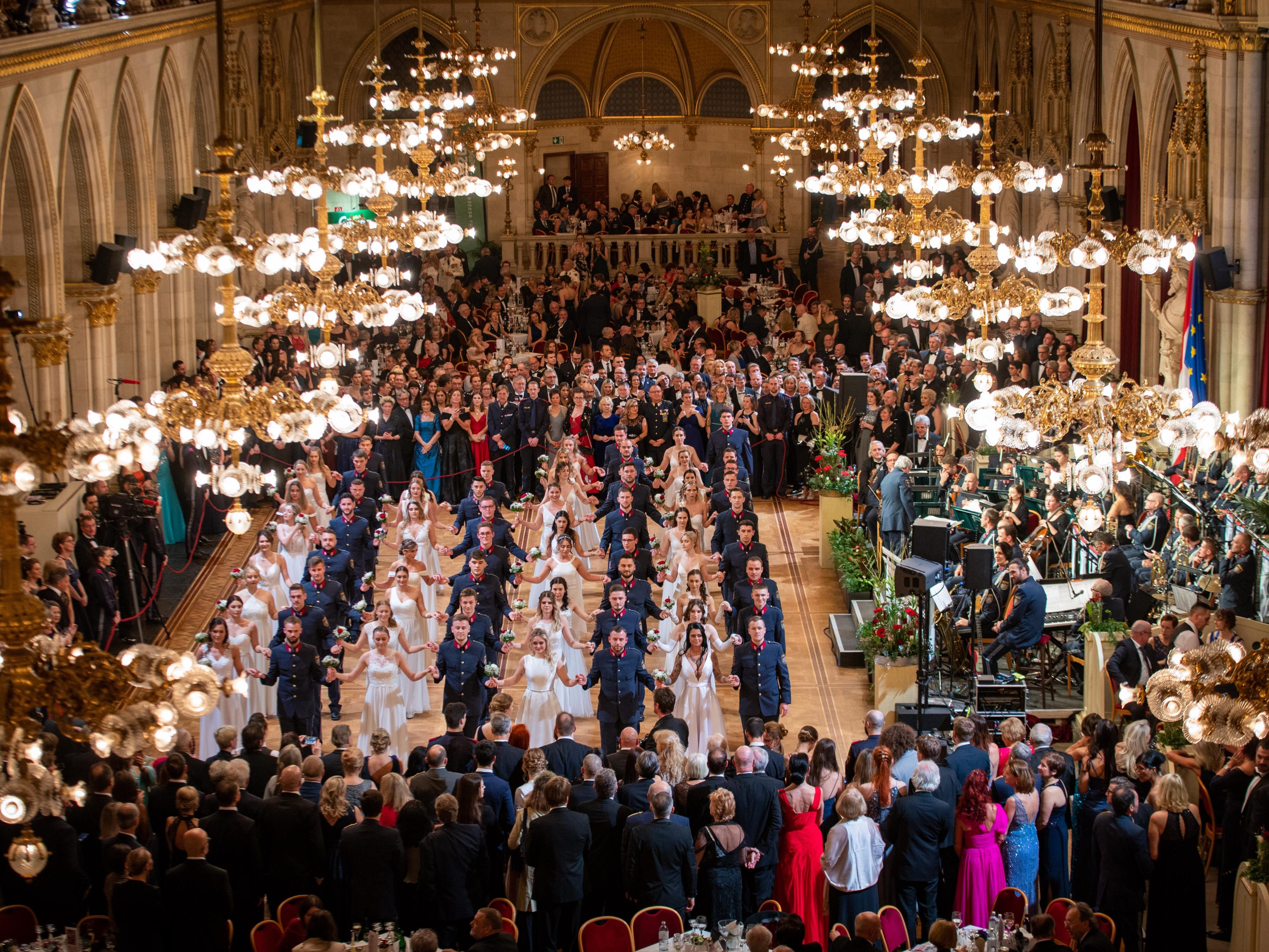 Zahlreiche Gäste feierten beim Wiener Polizeiball.