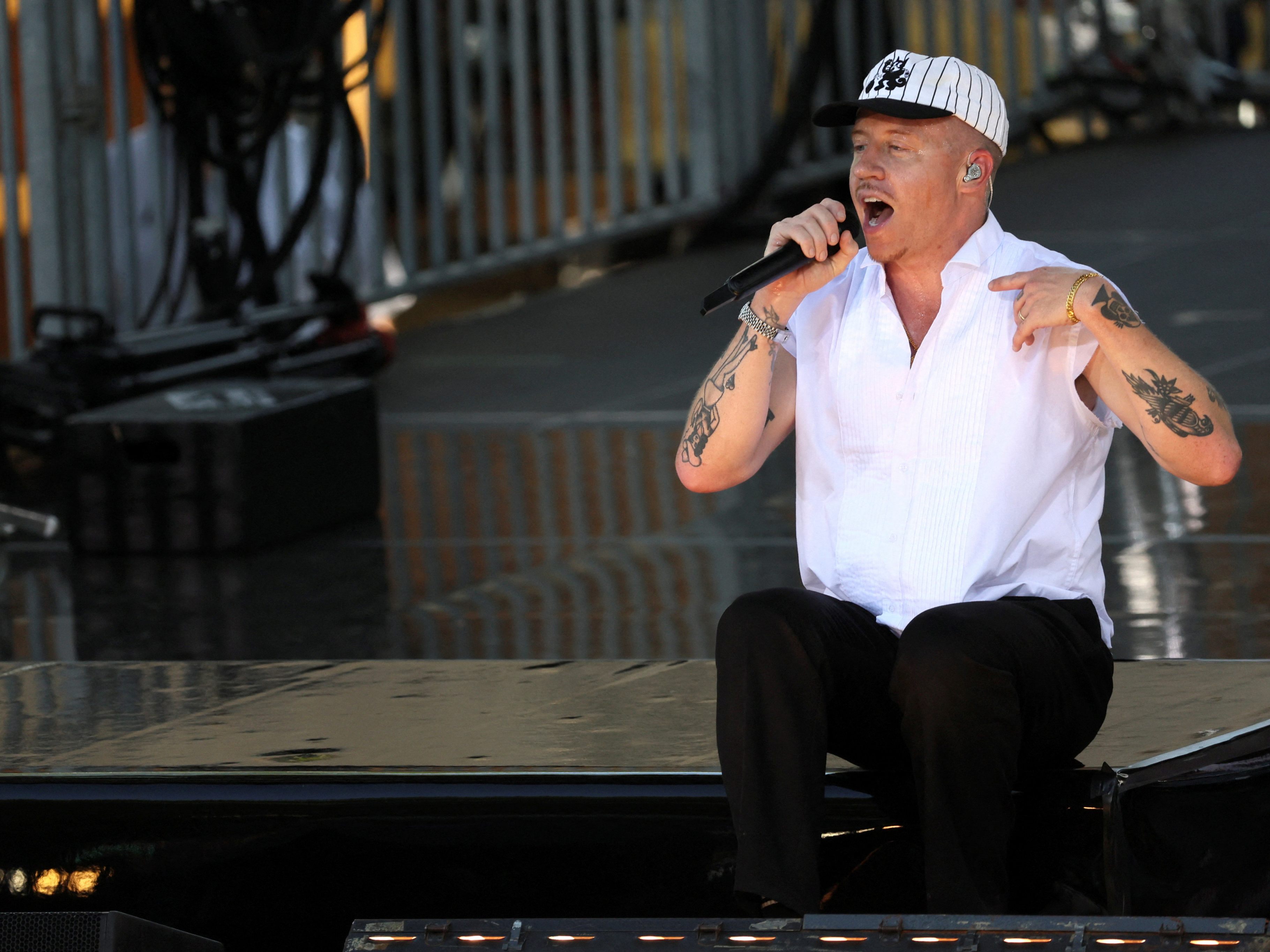 Macklemore im April in Wien. Macklemore im April in Wien.