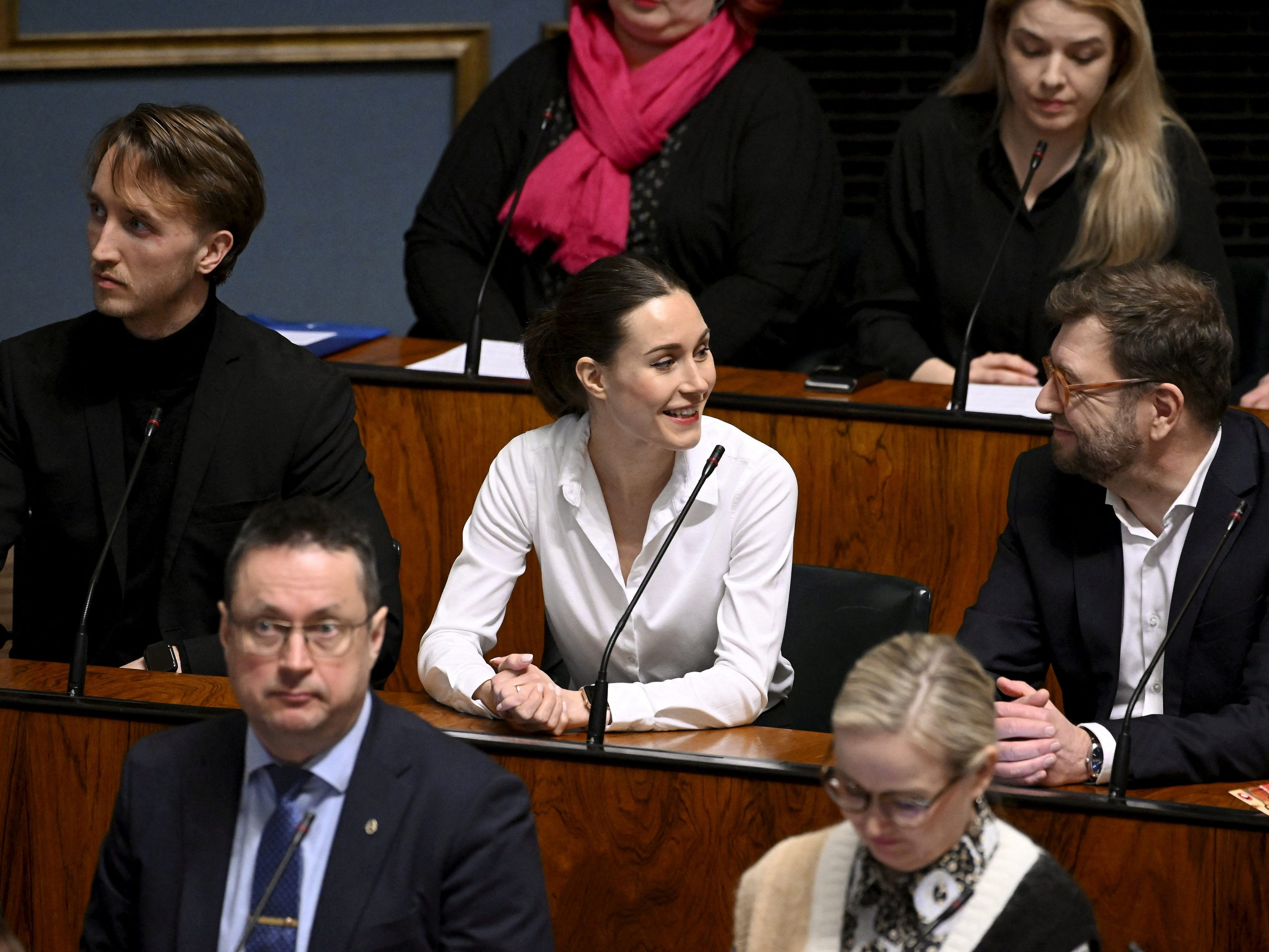 Das finnische Parlament hat über den NATO-Beitritt abgestimmt. Das finnische Parlament hat über den NATO-Beitritt abgestimmt.