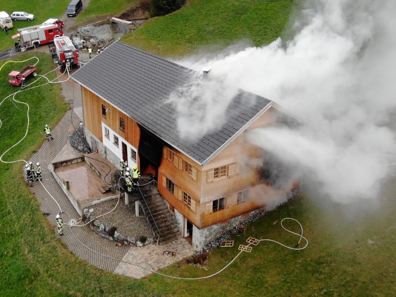 Großeinsatz der Feuerwehren