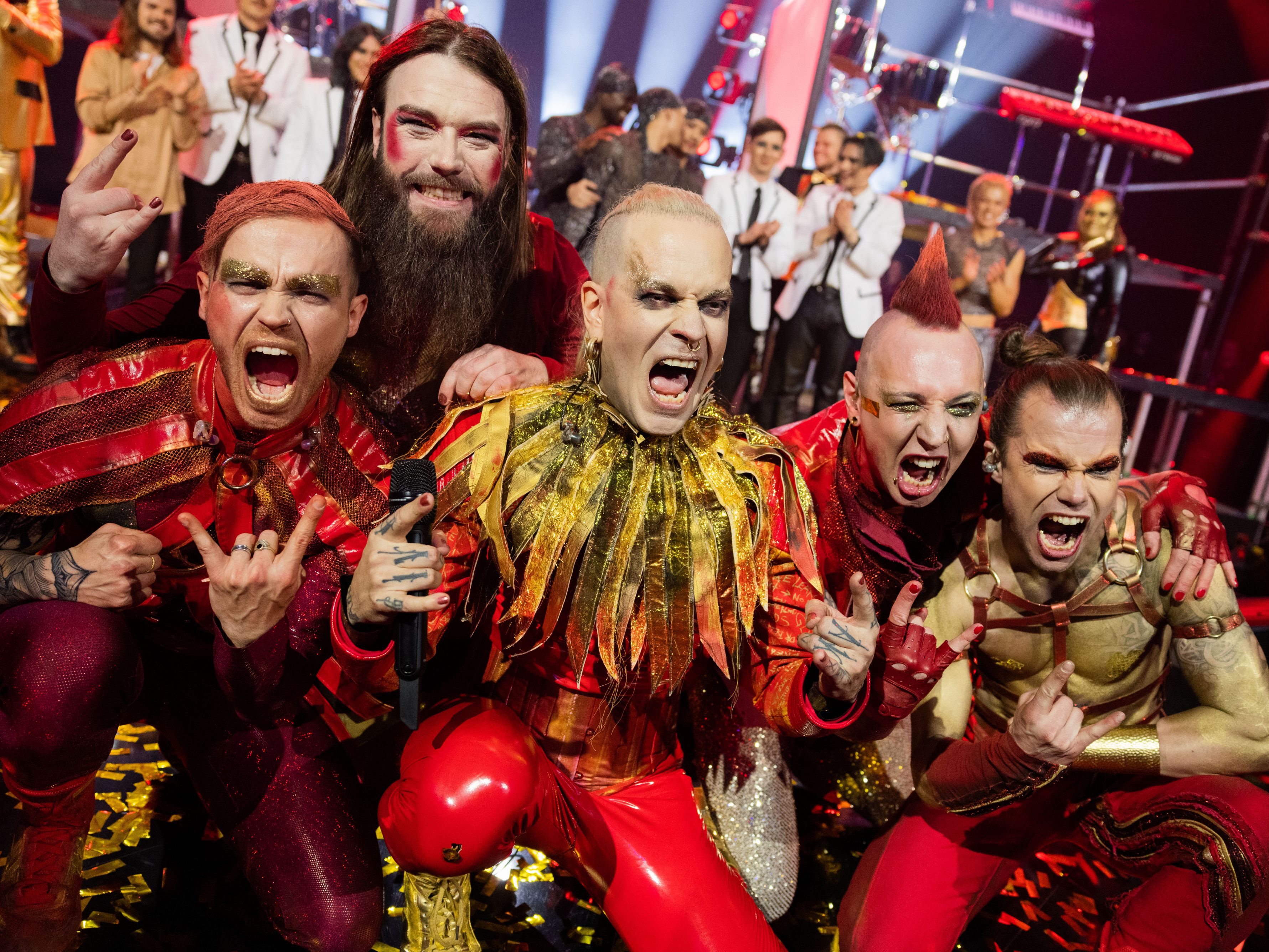 Die Metalband "Lord of the Lost" kommt zum Eurovision Song Contest im Mai. Die Metalband "Lord of the Lost" kommt zum Eurovision Song Contest im Mai.