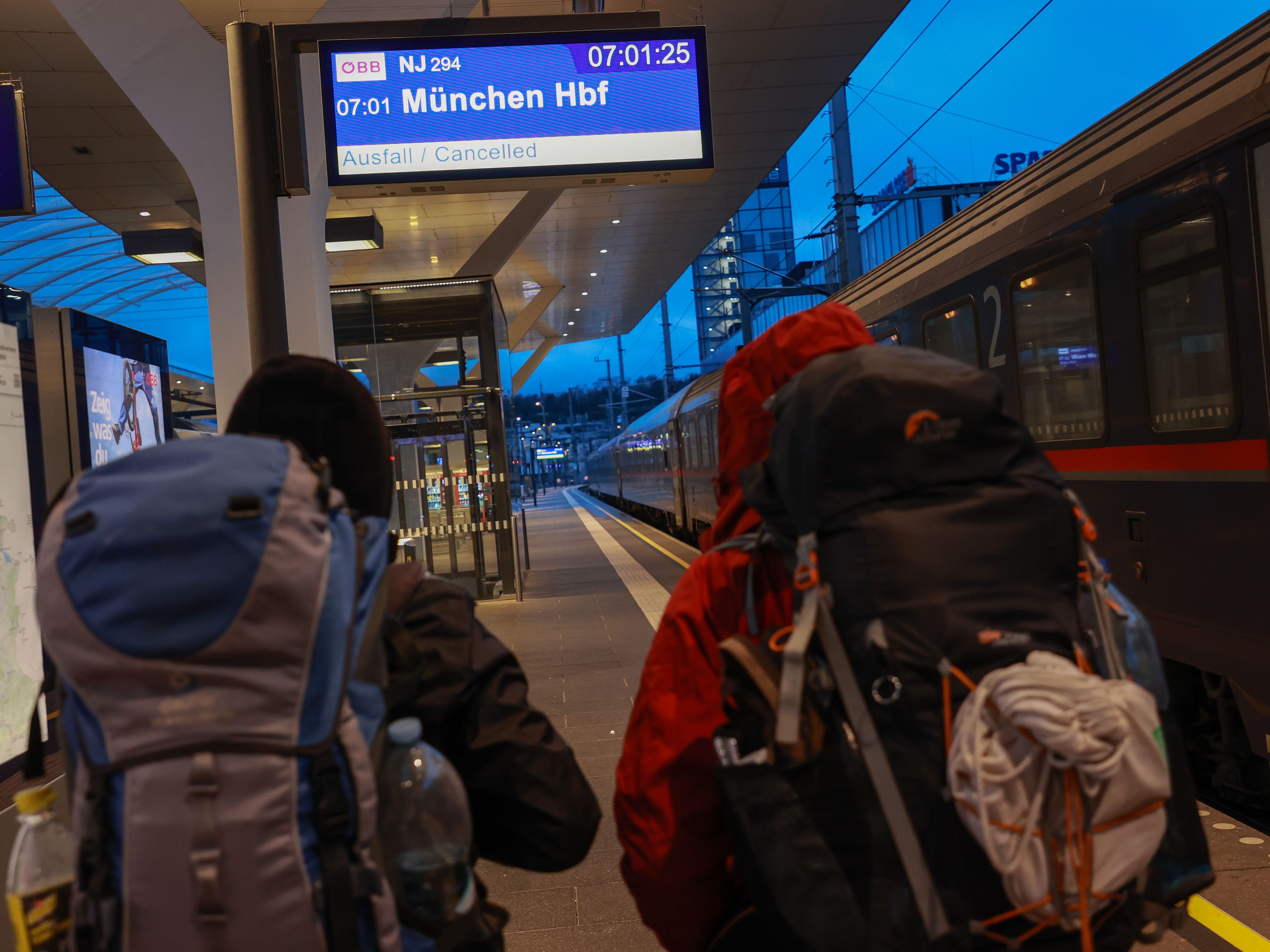 Der Streik in Deutschland war auch in Österreich spürbar.