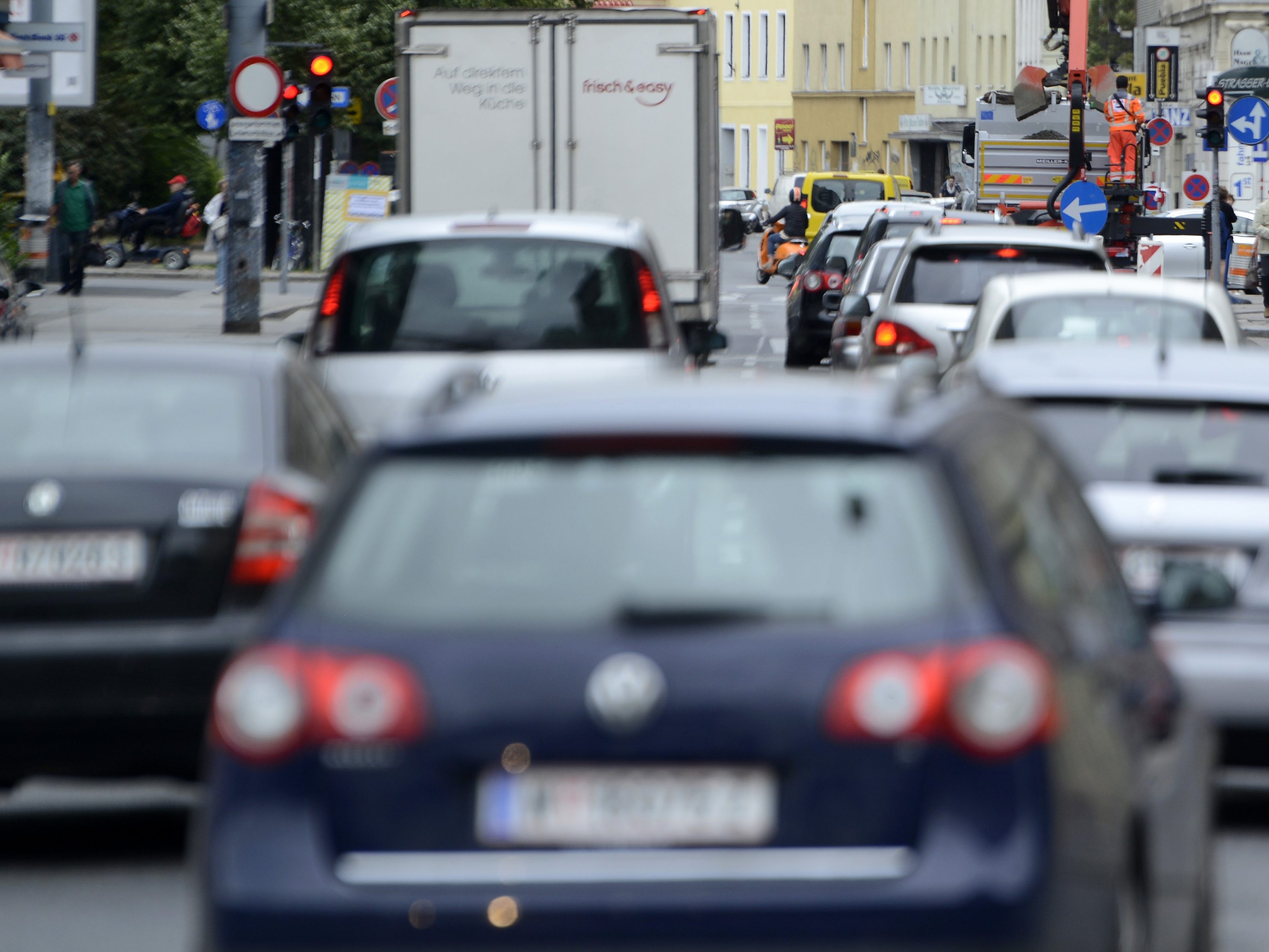 Wegen einer Demo staut es am Samstag in Wien.