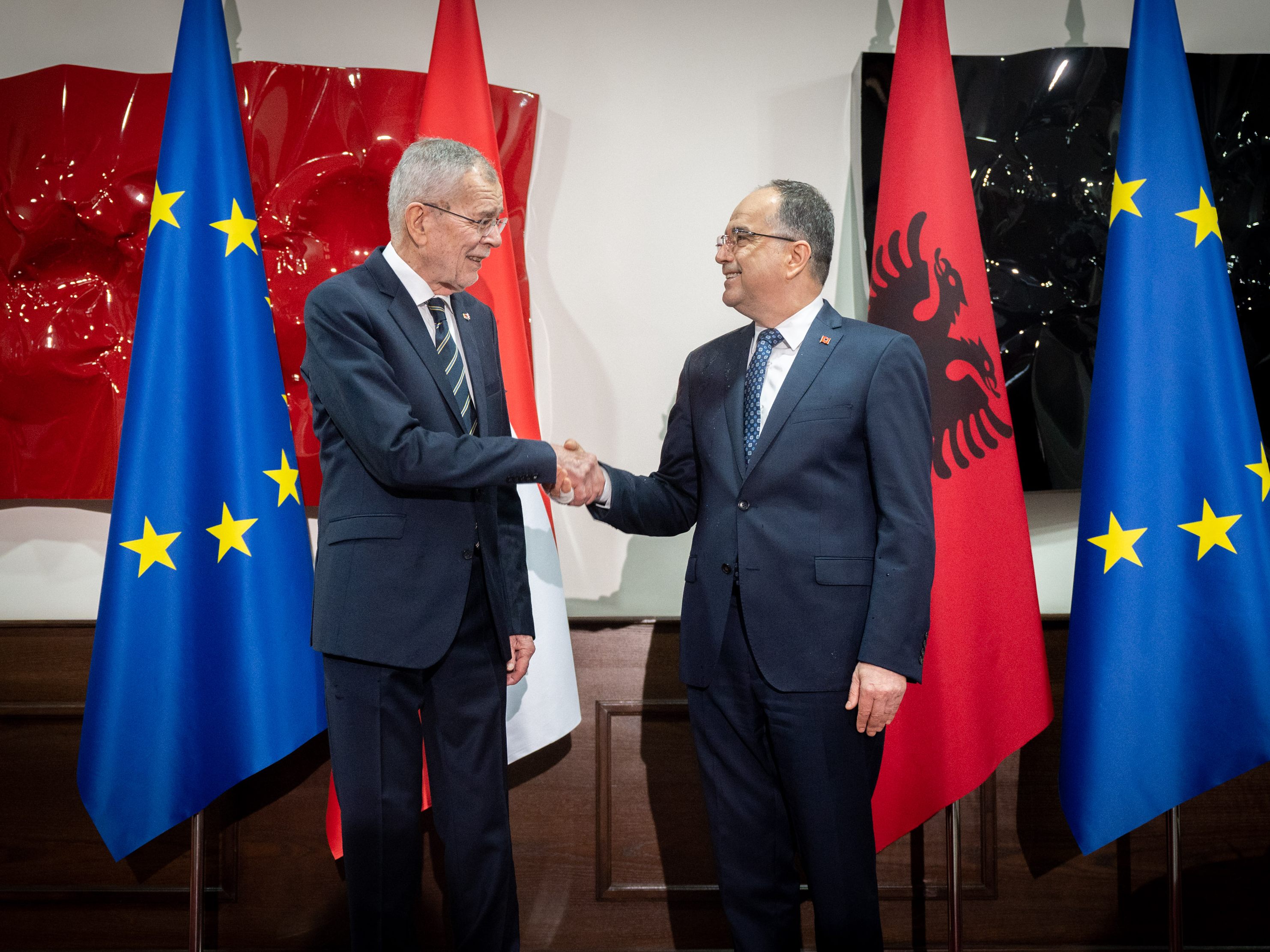 Bundespräsiden Alexander Van der Bellen in Albanien. Bundespräsiden Alexander Van der Bellen in Albanien.