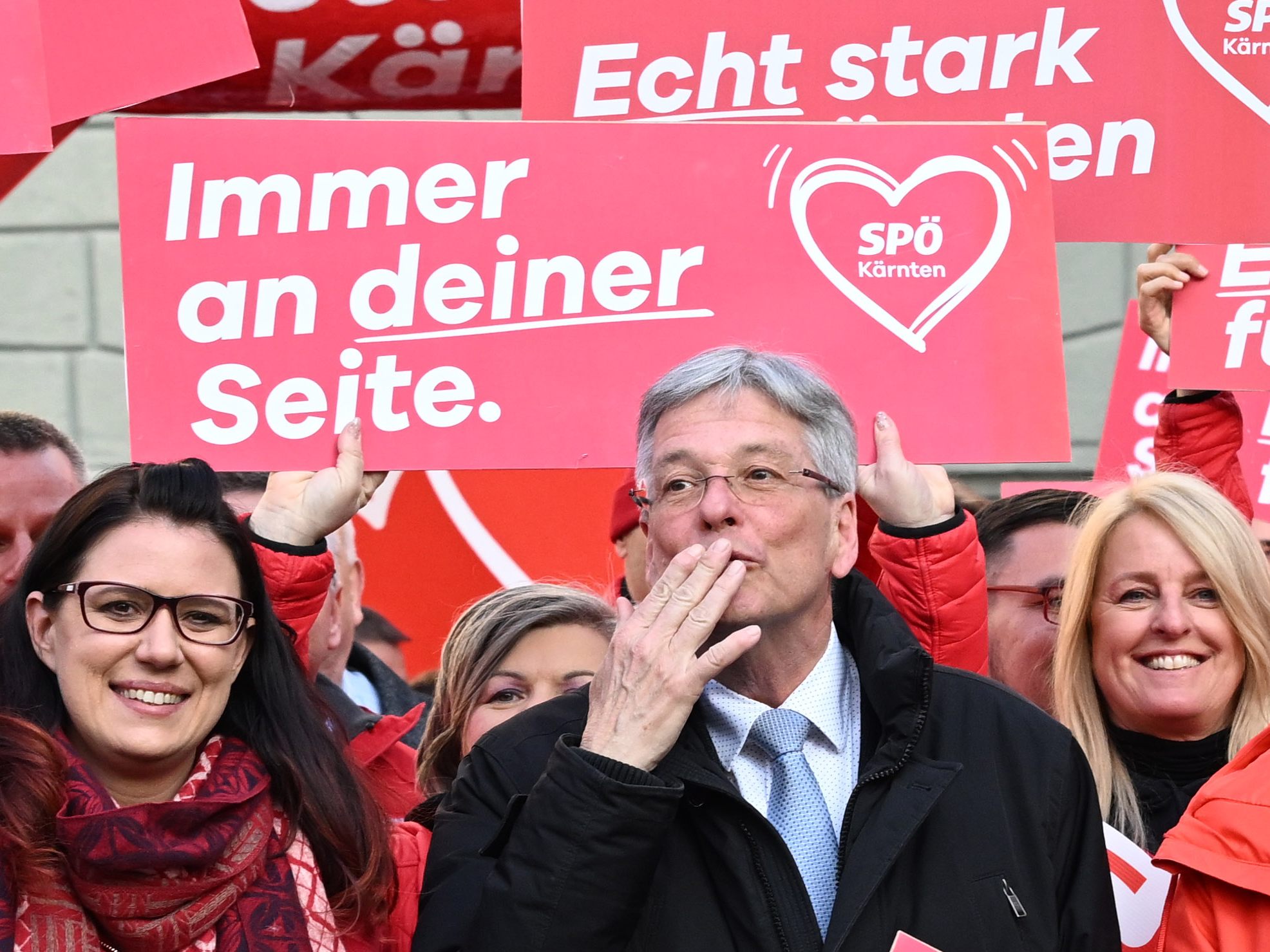 Abschlusskundgebung mit Spitzenkandidat LH Peter Kaiser (SPÖ).