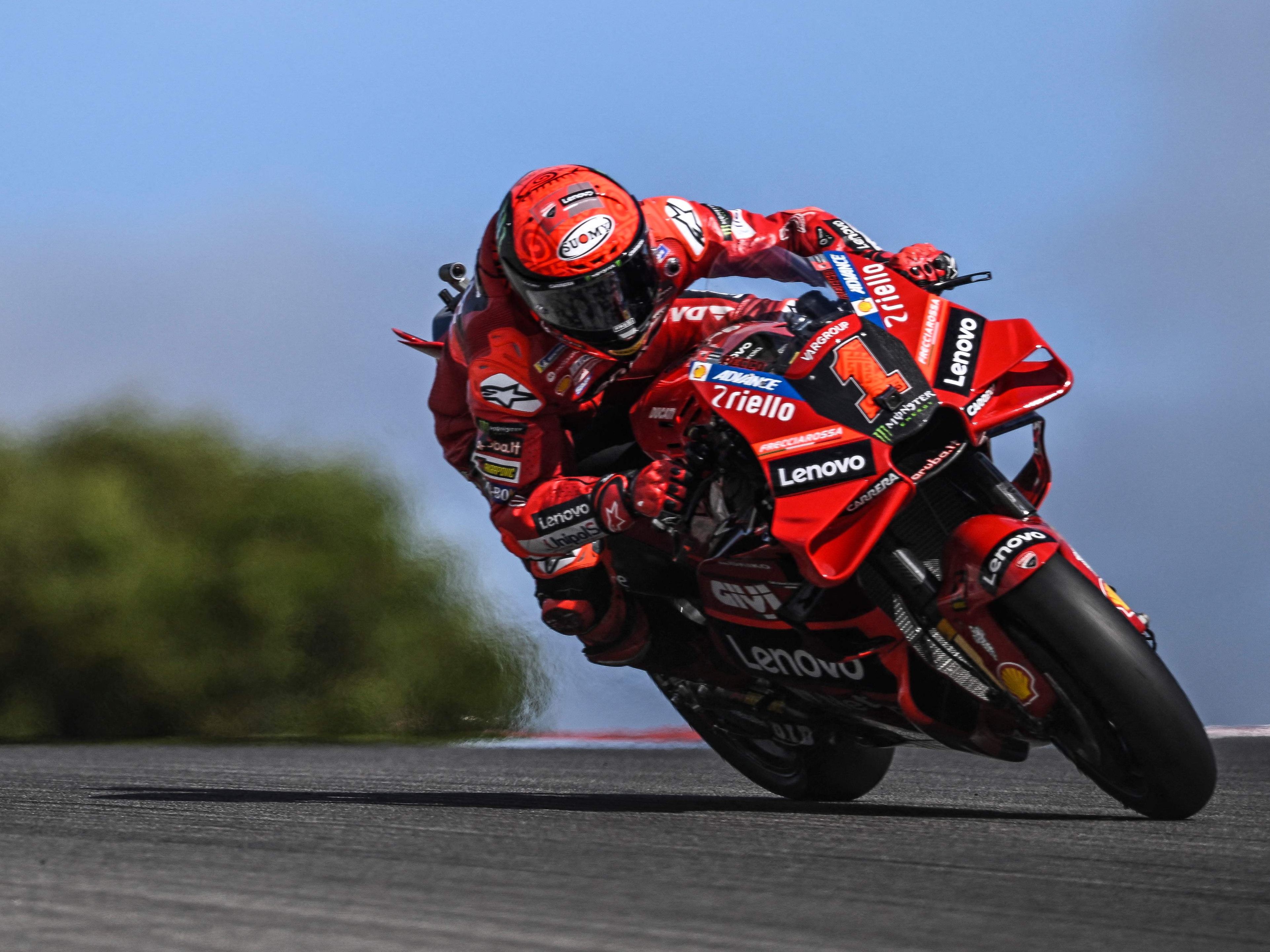Pecco Bagnaia ist der Favorit in Portimao. Pecco Bagnaia ist der Favorit in Portimao.