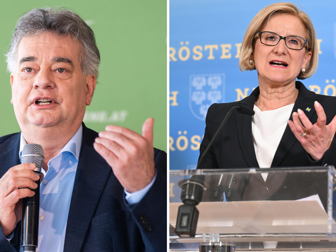 Werer Kogler kritisiert Johanna Mikl-Leitner. Werer Kogler kritisiert Johanna Mikl-Leitner.