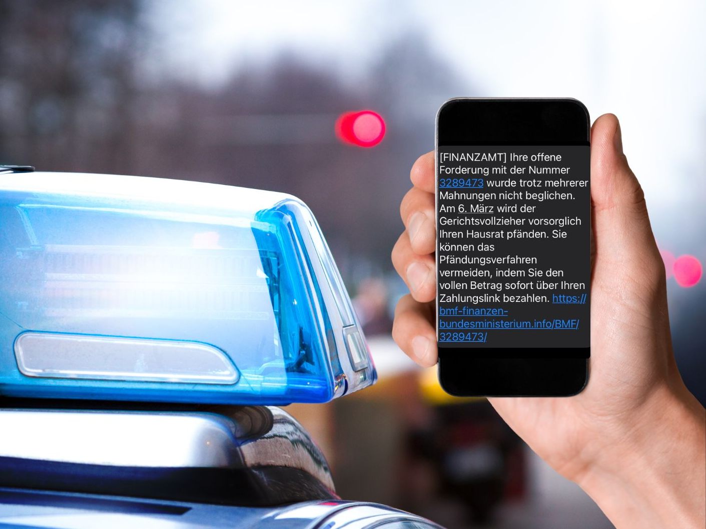 Die Polizei Niederösterreich warnt vor Betrügereien mit gefälschten Finanzamt-SMS. Die Polizei Niederösterreich warnt vor Betrügereien mit gefälschten Finanzamt-SMS.