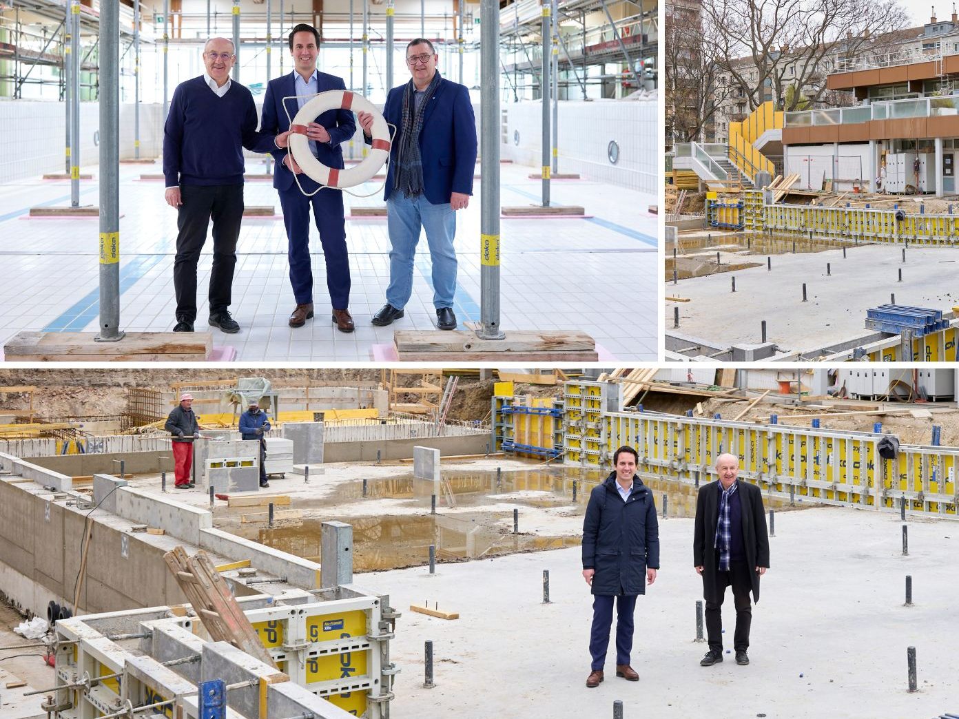 Das Brigittenauer Bad in Wien bekommt ein neues Außenbecken. Das Brigittenauer Bad in Wien bekommt ein neues Außenbecken.