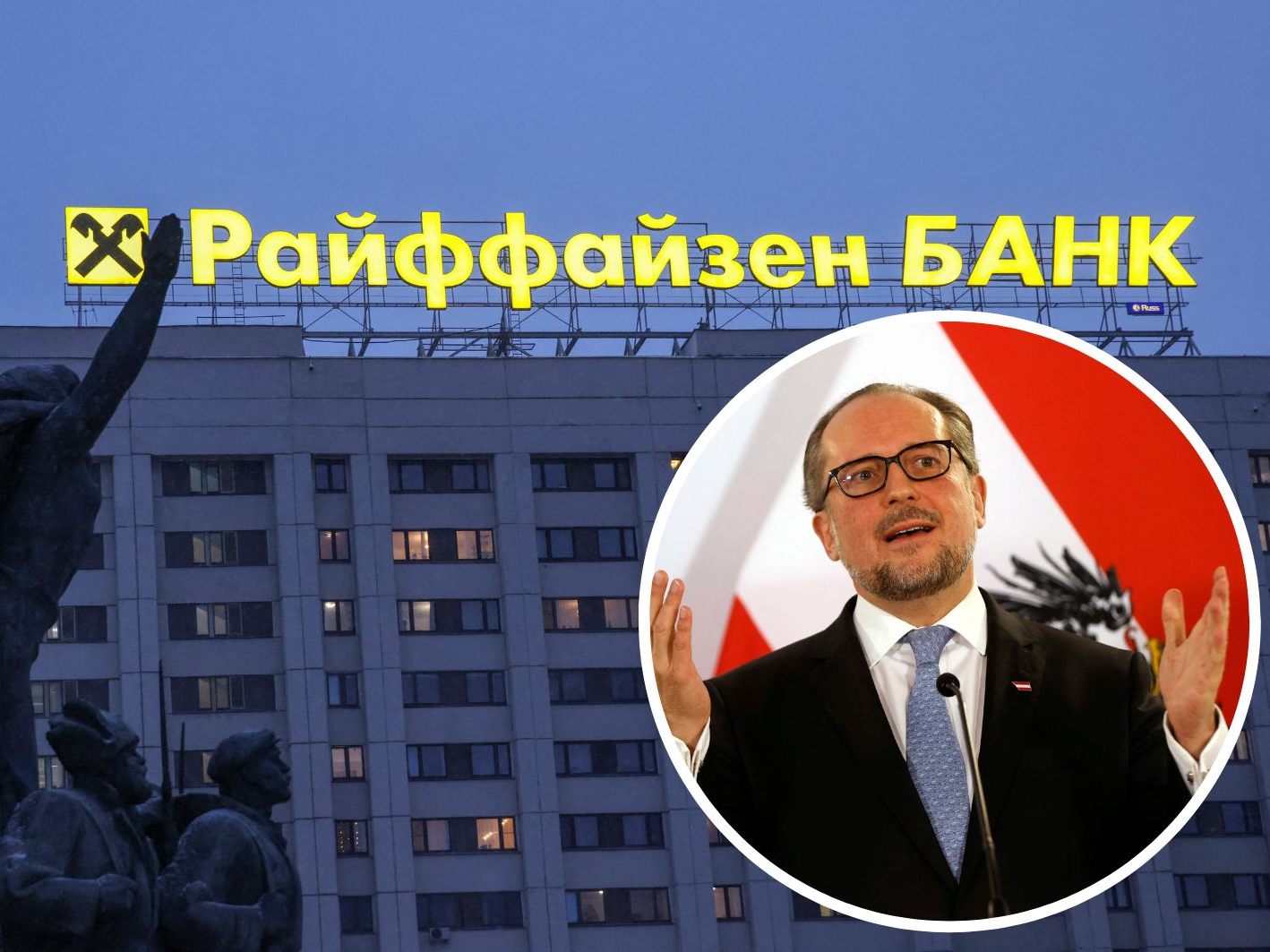 Verteidigungsminister Alexander Schallenberg (ÖVP) verteidigt die Russland-Präsenz der RBI.