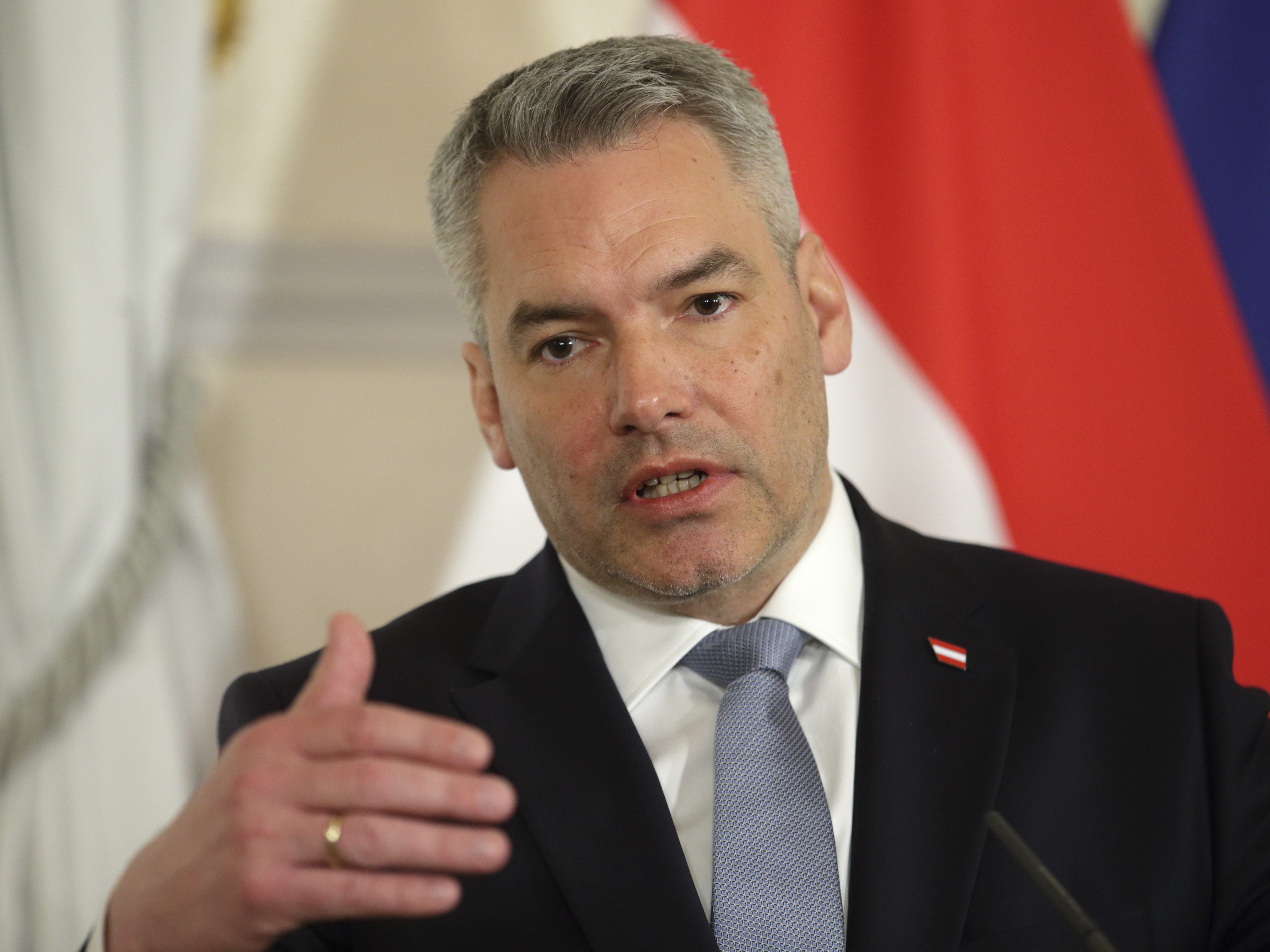 Für Nehammer biete die Region "enorme Chancen" für Österreich. Für Nehammer biete die Region "enorme Chancen" für Österreich.