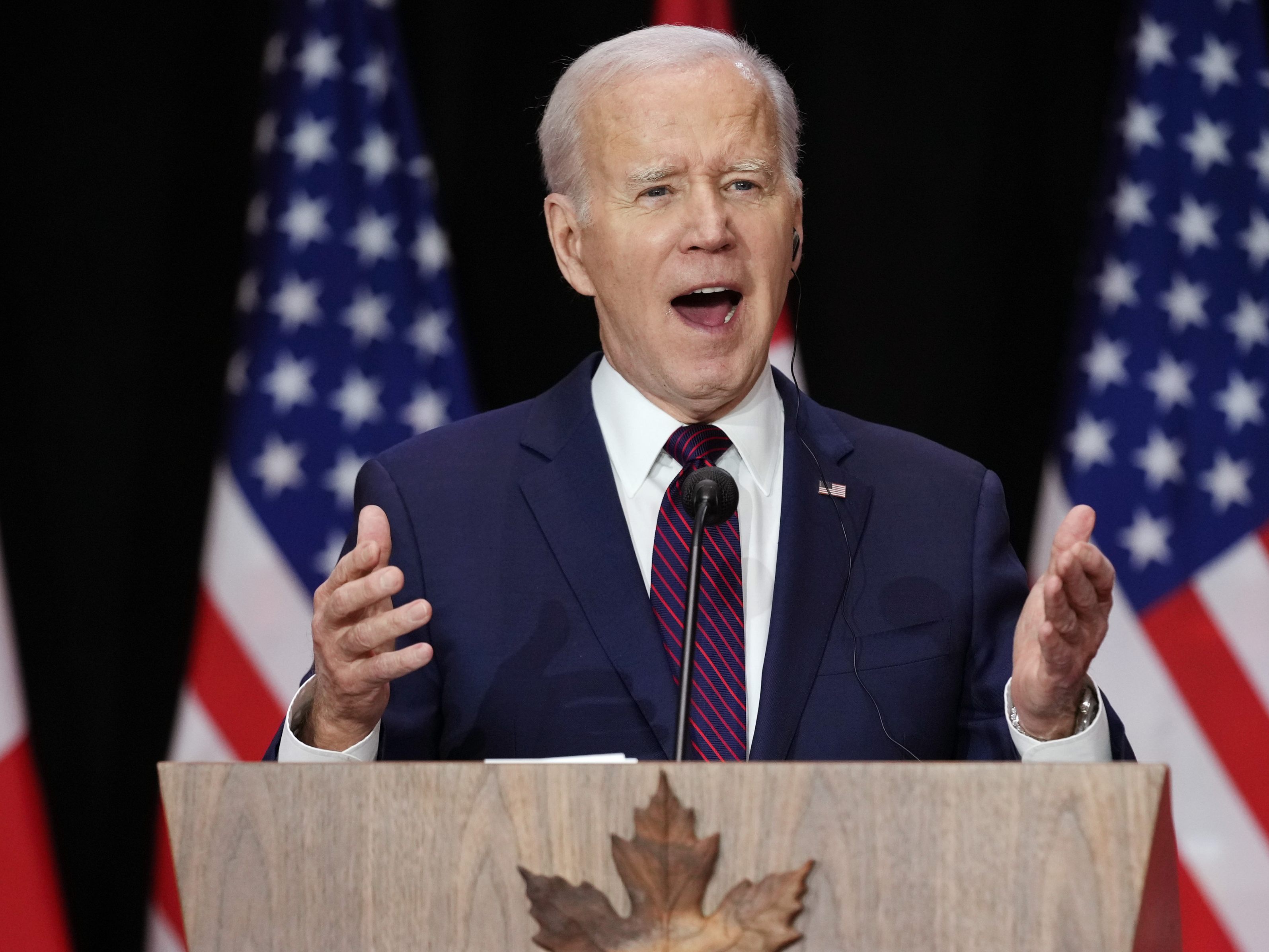 US-Präsident Joe Biden warnt vor einem erneuten Angriff. US-Präsident Joe Biden warnt vor einem erneuten Angriff.