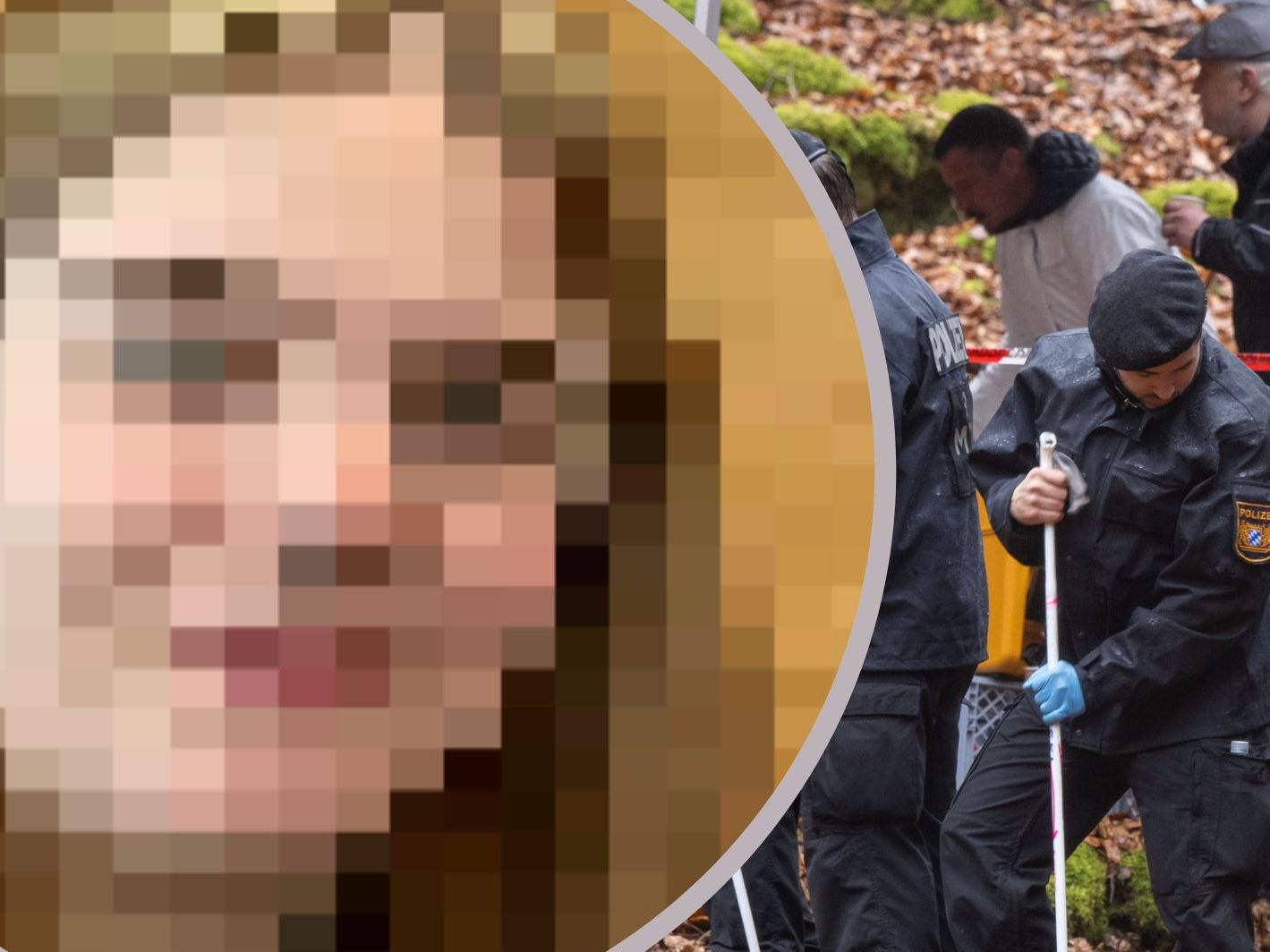 Die Polizei durchkämmt verschiedene Waldstücke nach der vermissten Jasmin. Die Polizei durchkämmt verschiedene Waldstücke nach der vermissten Jasmin.