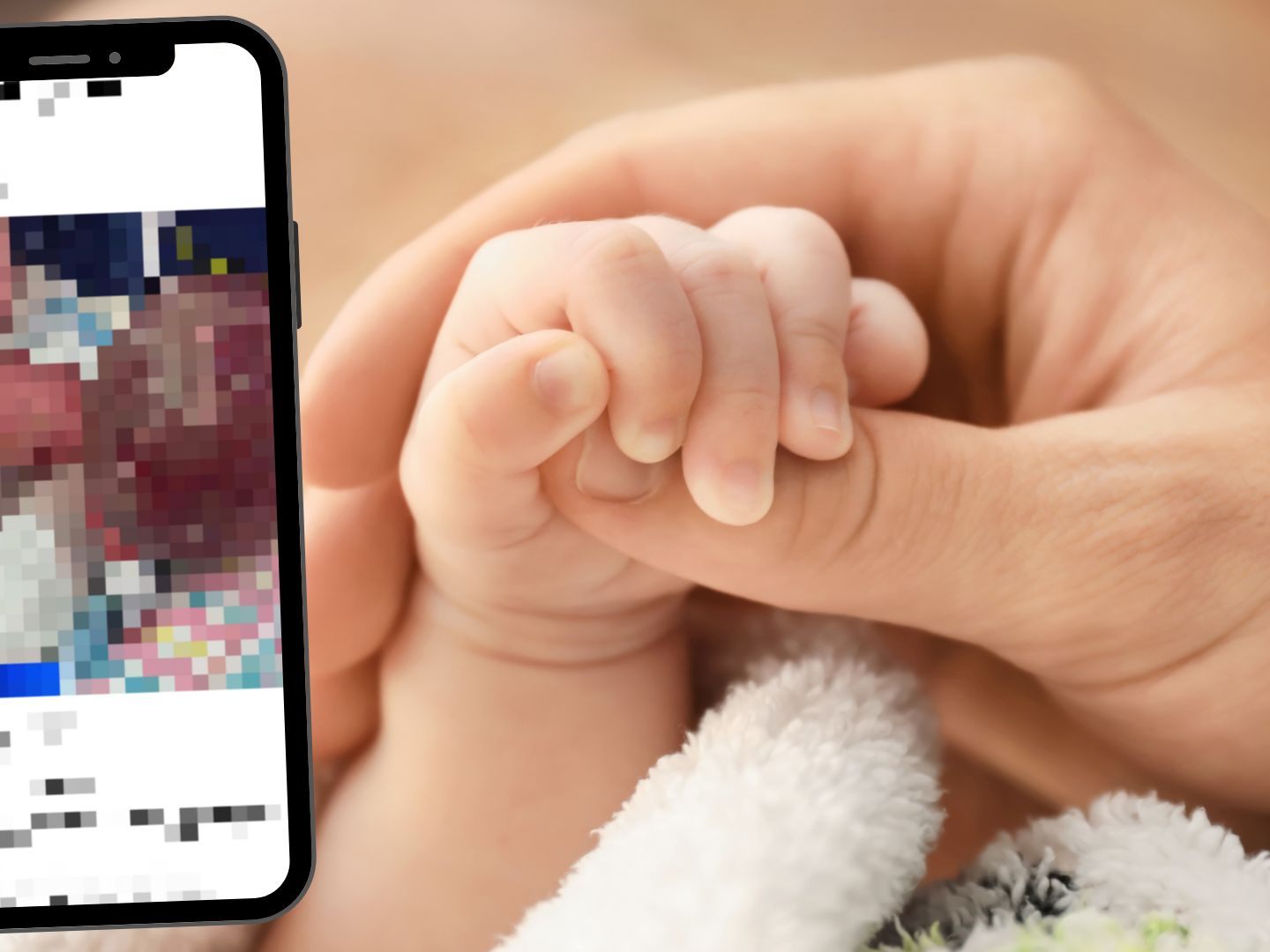 Der Tumor hatte mit zwei Kilogramm ein Viertel des Körpergewichts des Babys. Der Tumor hatte mit zwei Kilogramm ein Viertel des Körpergewichts des Babys.