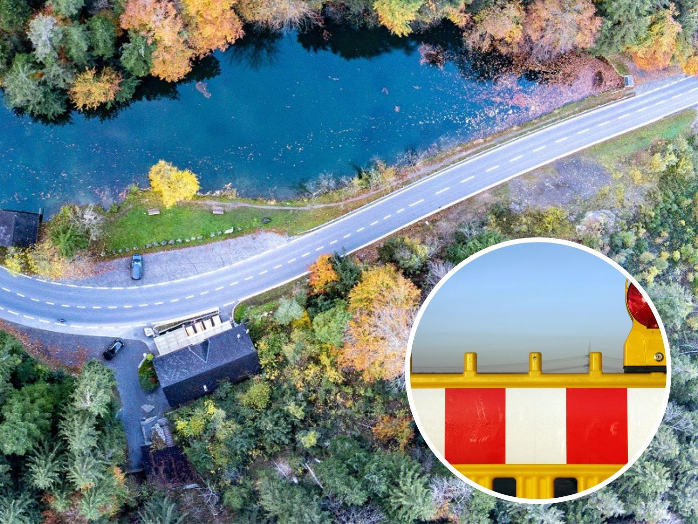 Am schwarzen See wird die Walgaustraße gesperrt. Am schwarzen See wird die Walgaustraße gesperrt.