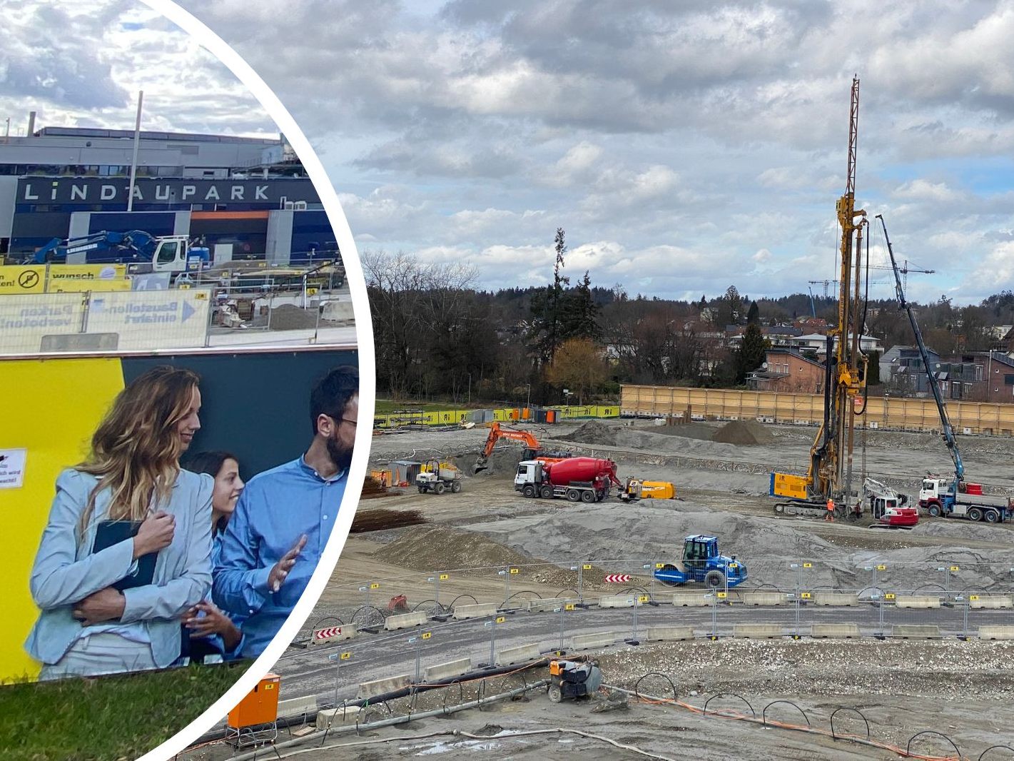 Die Arbeiten am Vierlinden-Quartier sind gestartet. Die Arbeiten am Vierlinden-Quartier sind gestartet.