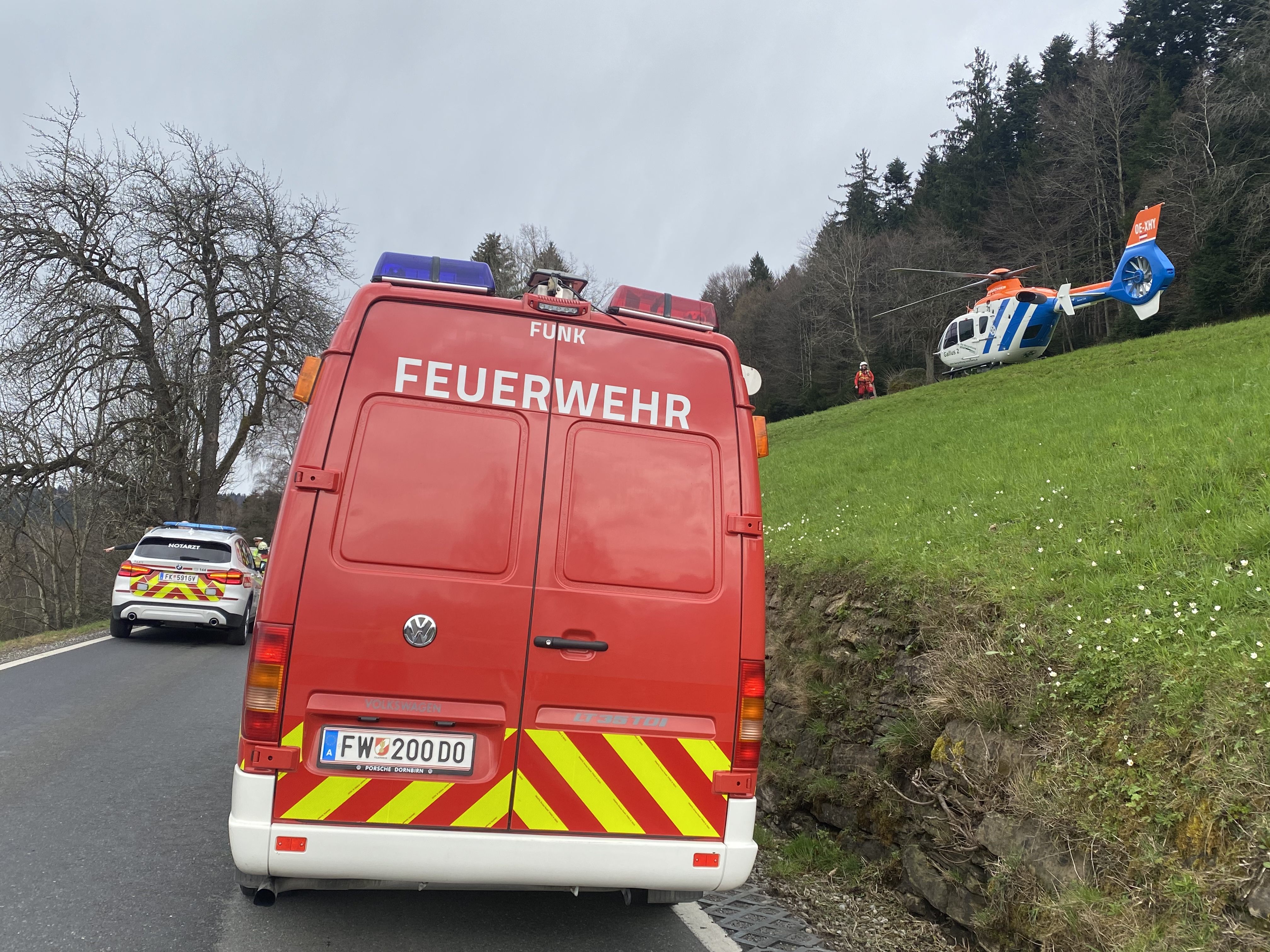 Rettungskräfte im Einsatz