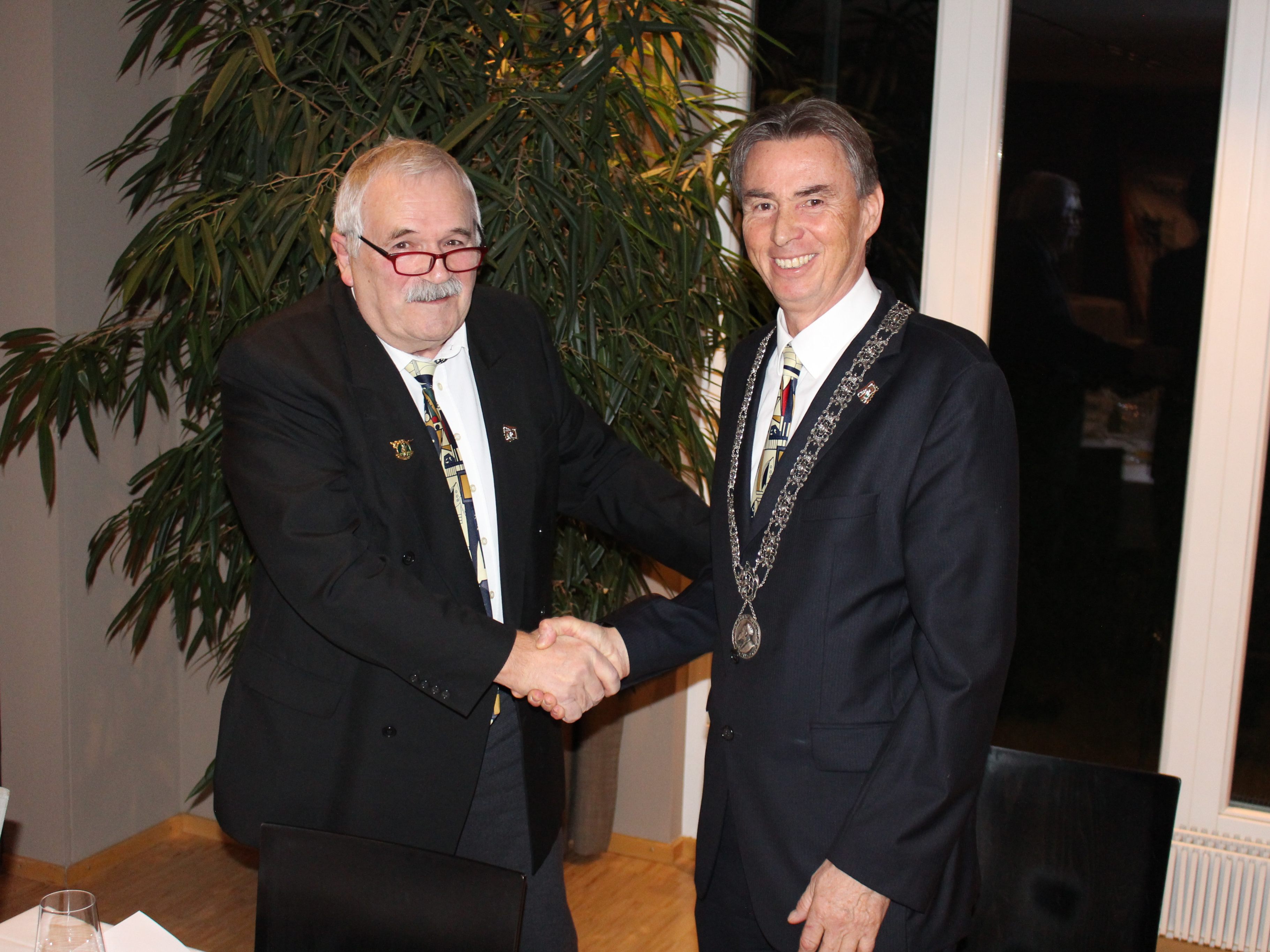 Altobmann Robert Rodewald übergibt an Peter Stadler