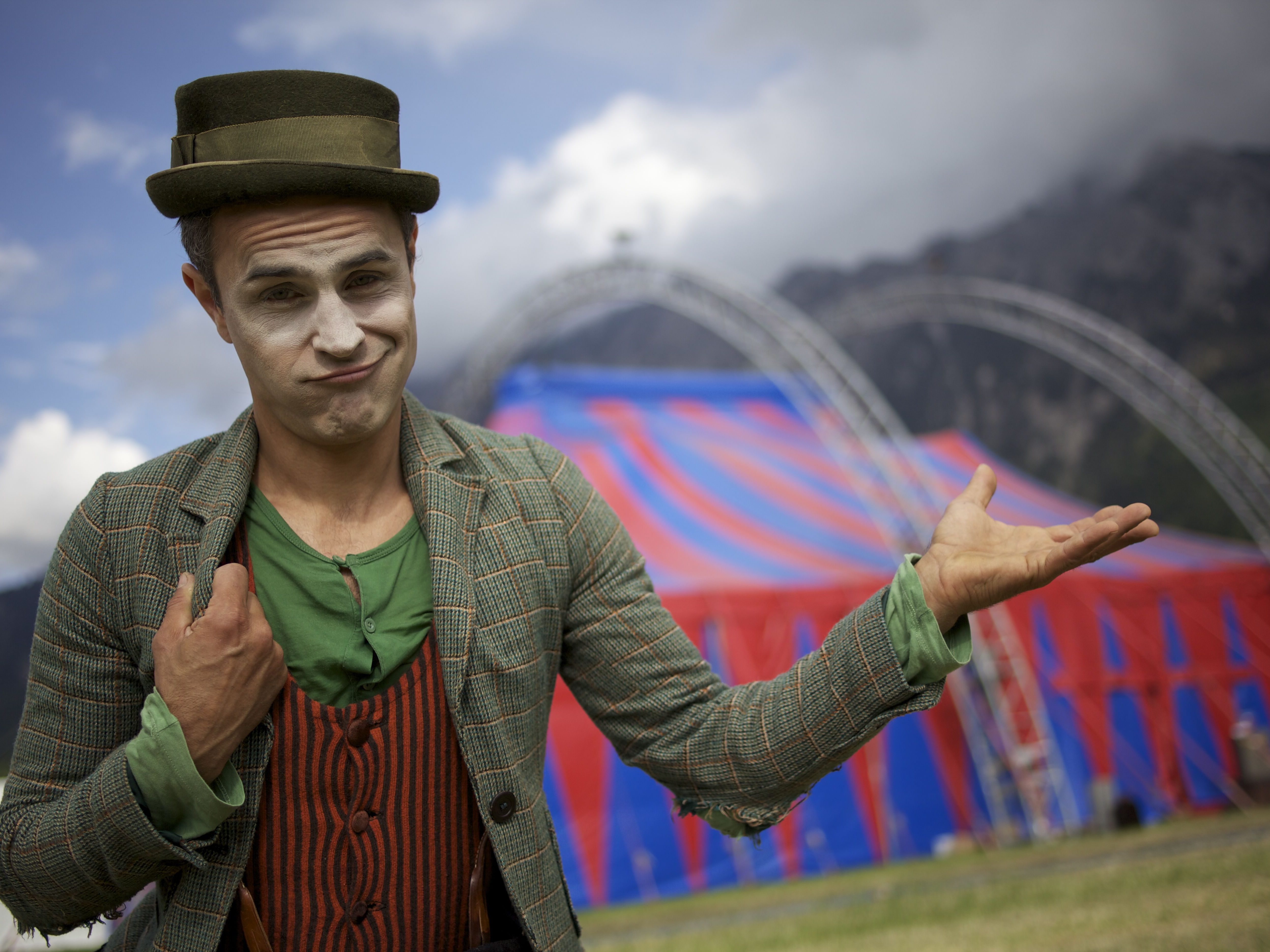 Clown Pompo am 5. April 2023 in Lingenau.