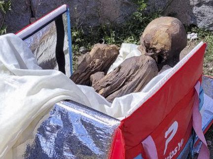 Die Mumie sei seine "spirituelle Freundin" meinte der 26-jährige Mann. Die Mumie sei seine "spirituelle Freundin" meinte der 26-jährige Mann.