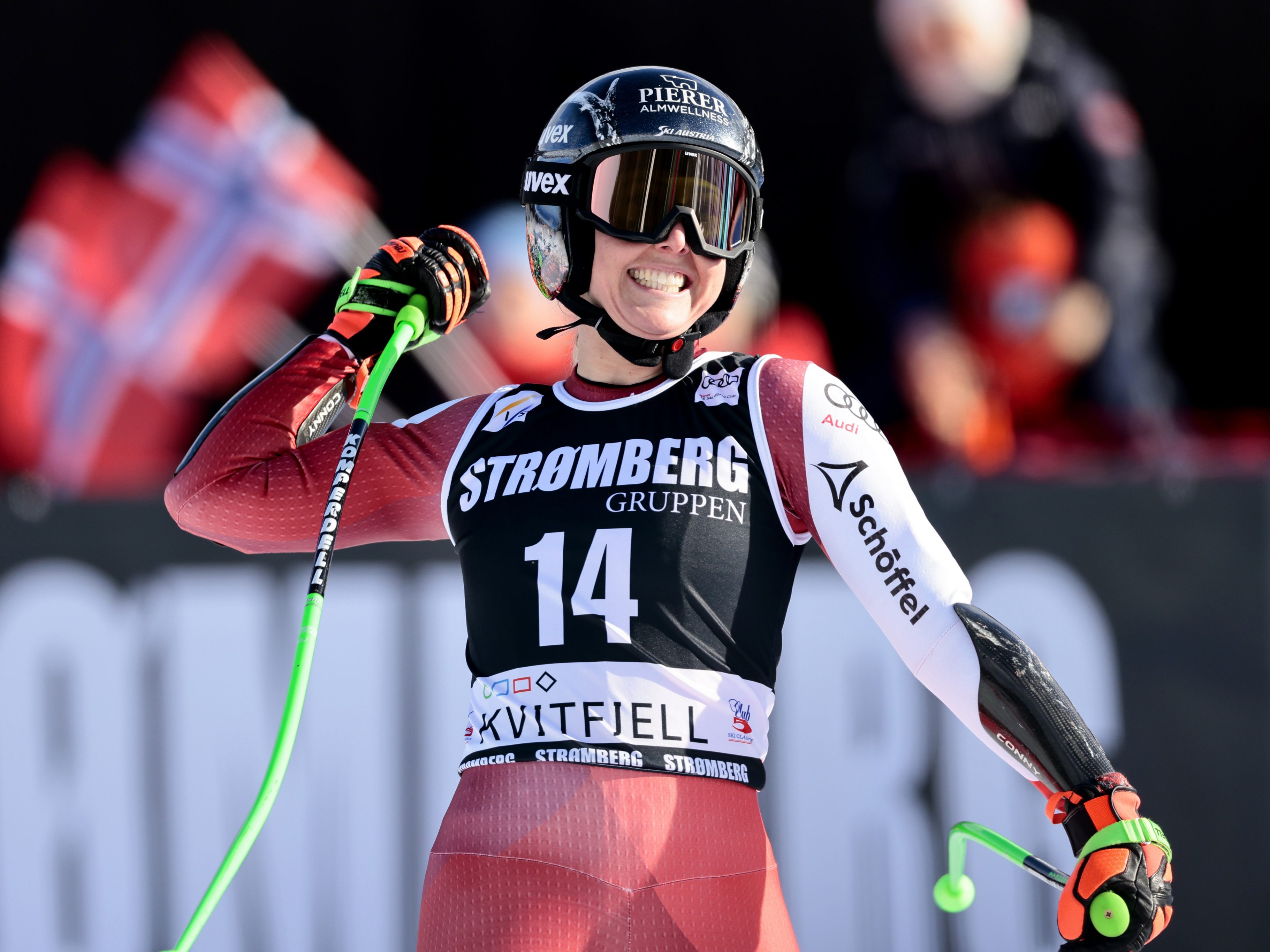 Cornelia Hütter feiert ersten Weltcup-Sieg der Saison Cornelia Hütter feiert ersten Weltcup-Sieg der Saison