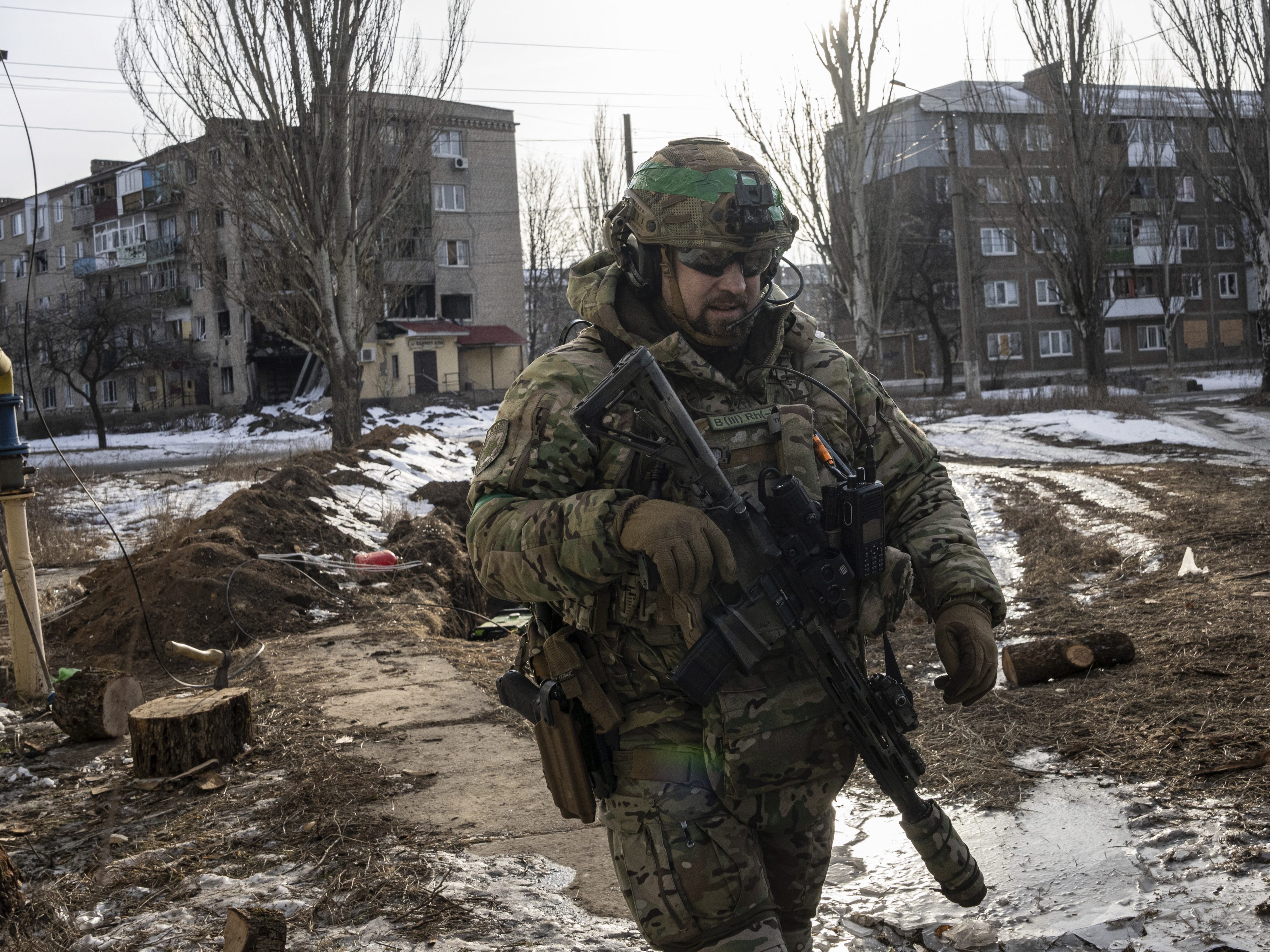 Laut ukrainischem Militär steht die Stadt unter russischem Feuer
