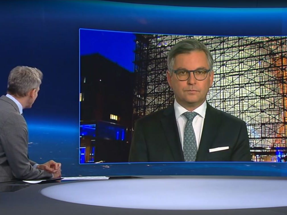 Finanzminister Magnus Brunner in der ZIB2. Finanzminister Magnus Brunner in der ZIB2.
