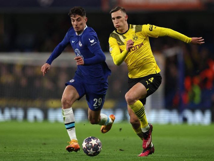 Duell zwischen Havertz und Schlotterbeck Duell zwischen Havertz und Schlotterbeck