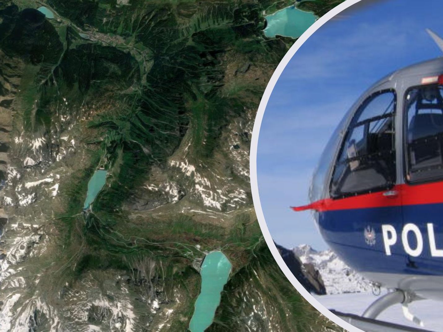 Glück im Unglück für zwei Skitourengeher