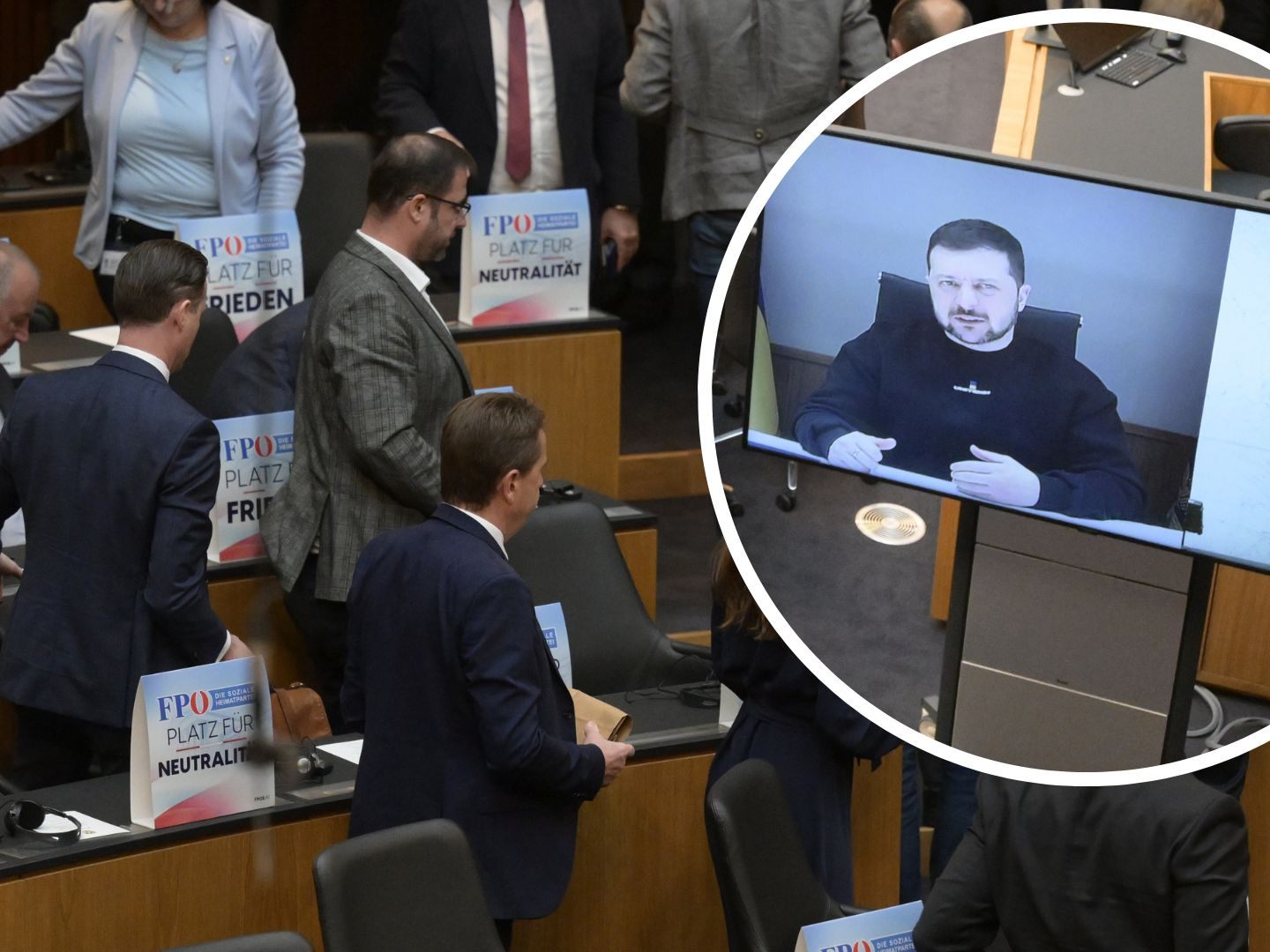 Ukrainischer Präsident plädiert, "moralisch nicht neutral gegenüber dem Bösen zu sein" Ukrainischer Präsident plädiert, "moralisch nicht neutral gegenüber dem Bösen zu sein"