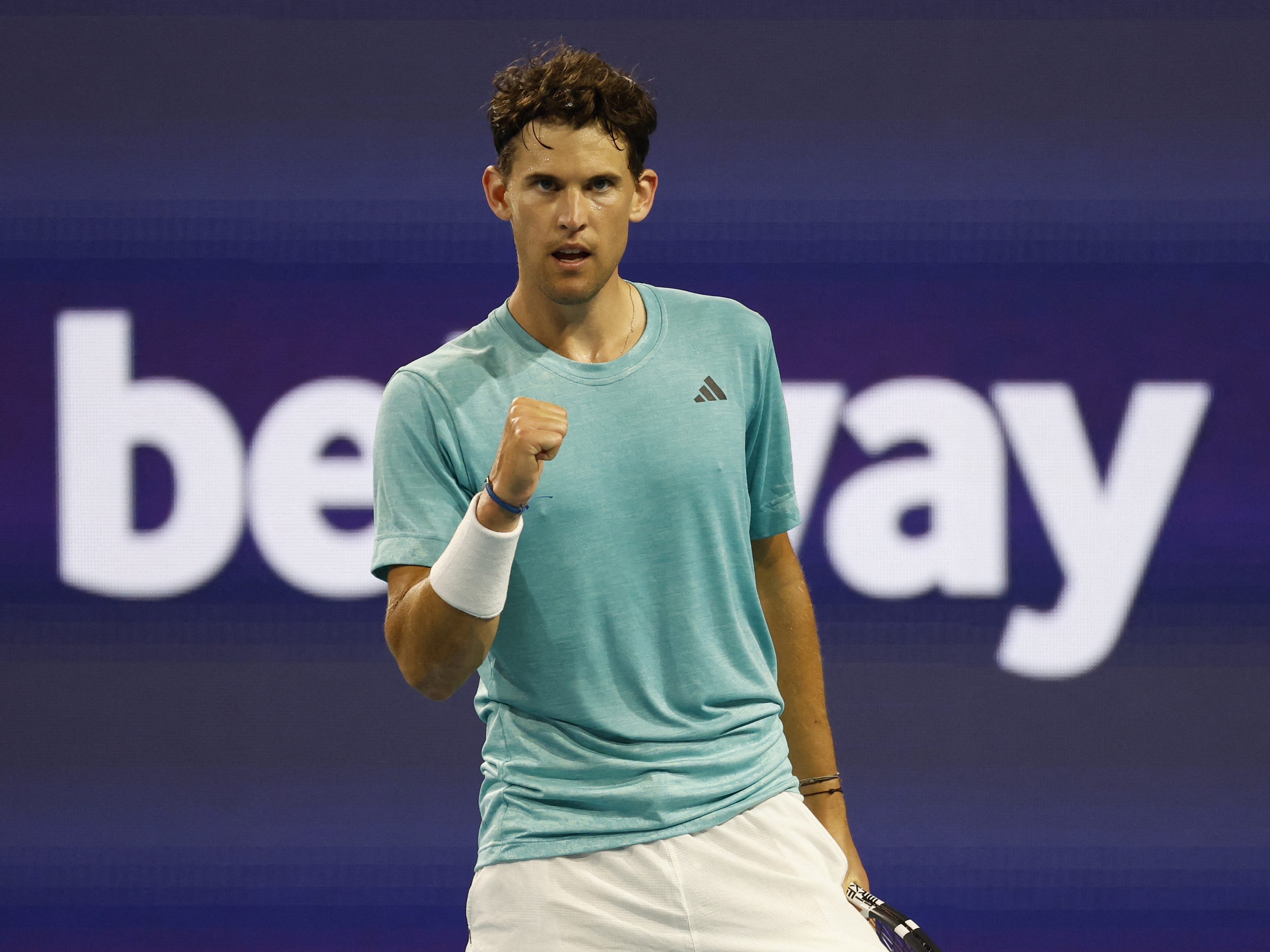 Thiem konnte gegen Ofner am Ende jubeln. Thiem konnte gegen Ofner am Ende jubeln.