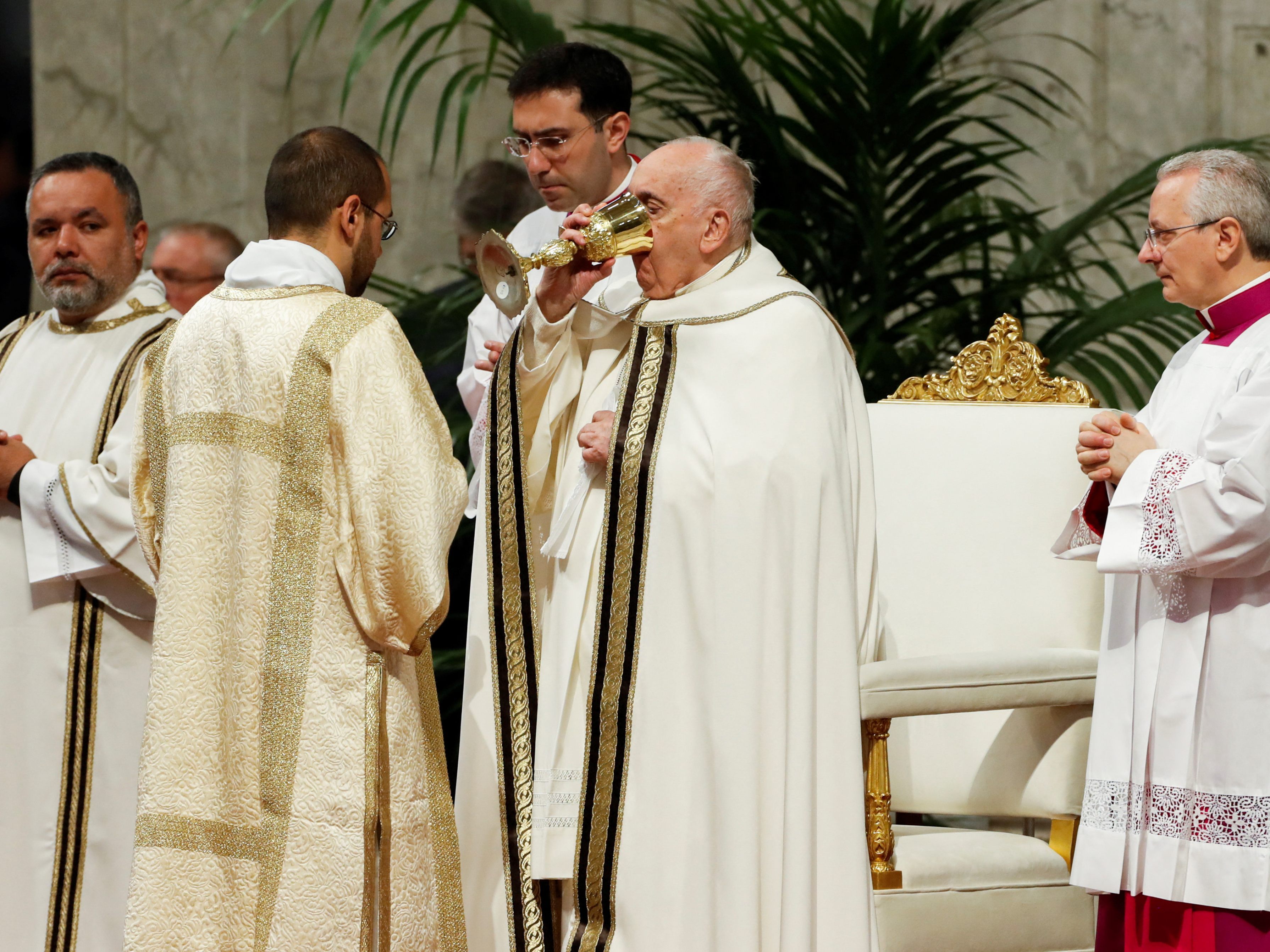 Der Papst feierte am Gründonnerstag die Chrisammesse.