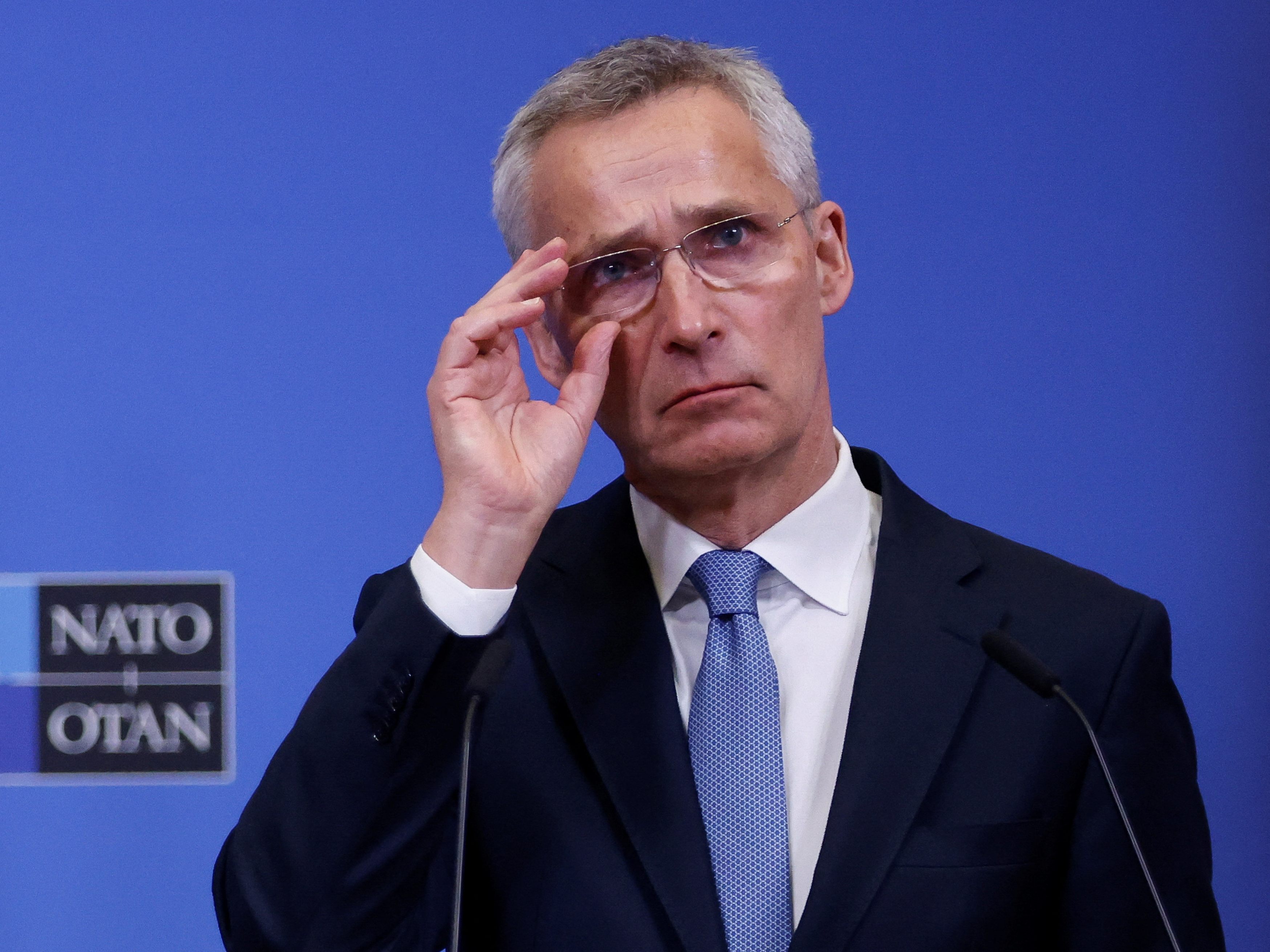 NATO-Generalsekretär Jens Stoltenberg war am Donnerstag überraschend in Kiew zu Gast.