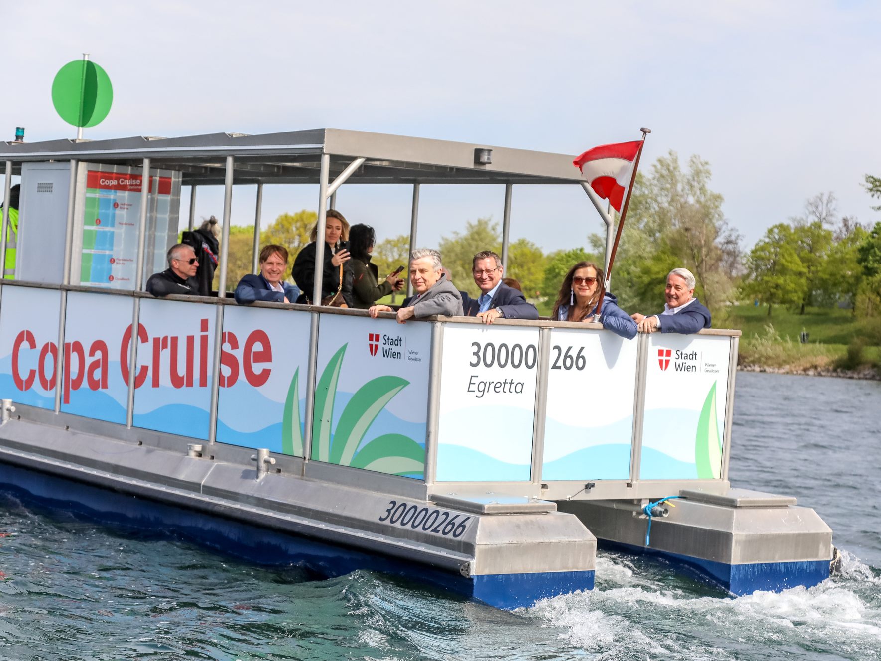 Die Saison für die Copa Cruise auf der Donauinsel hat begonnen.