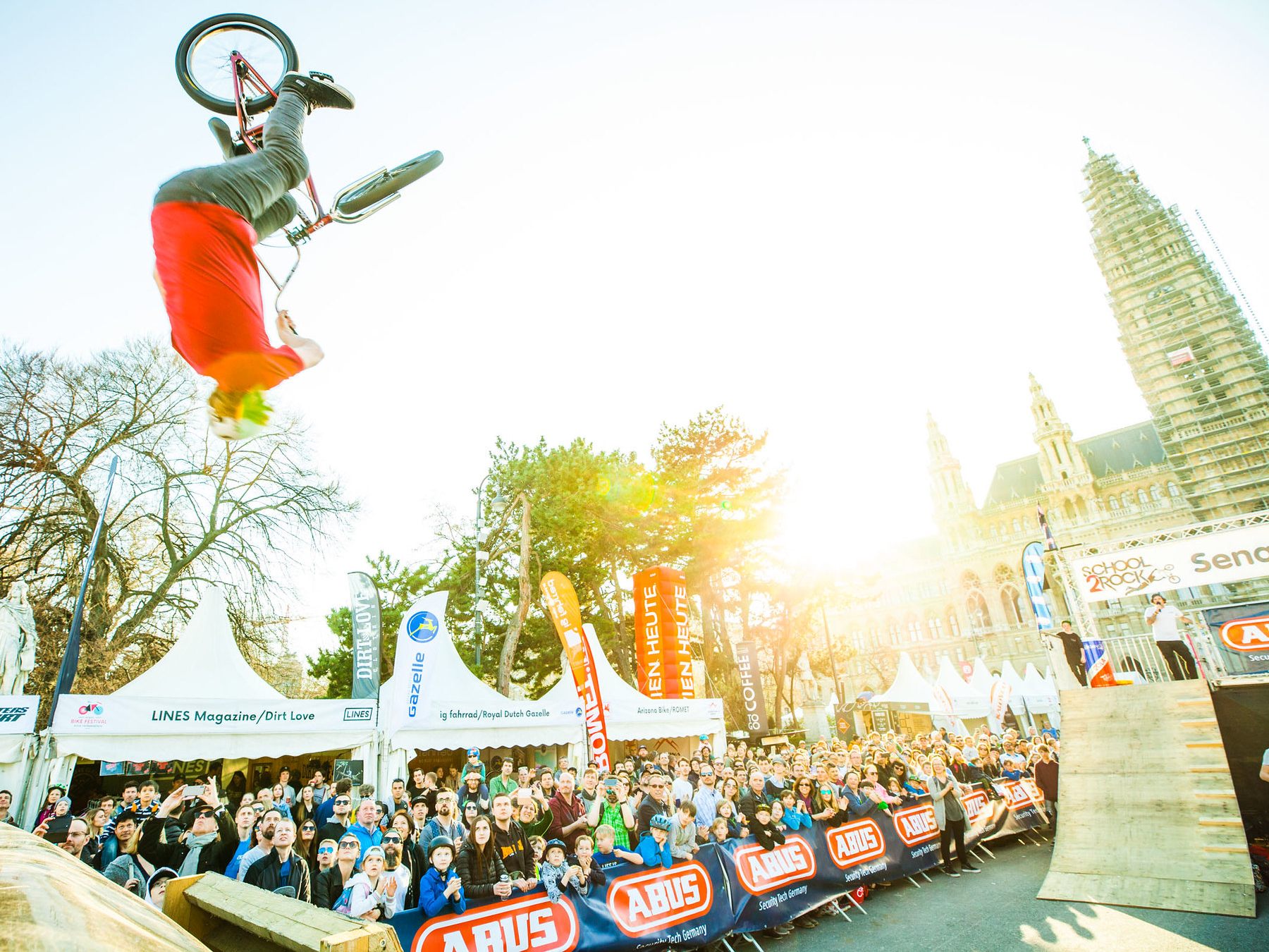 Am Wochenende findet das Argus Bike Festival am Wiener Rathausplatz statt.