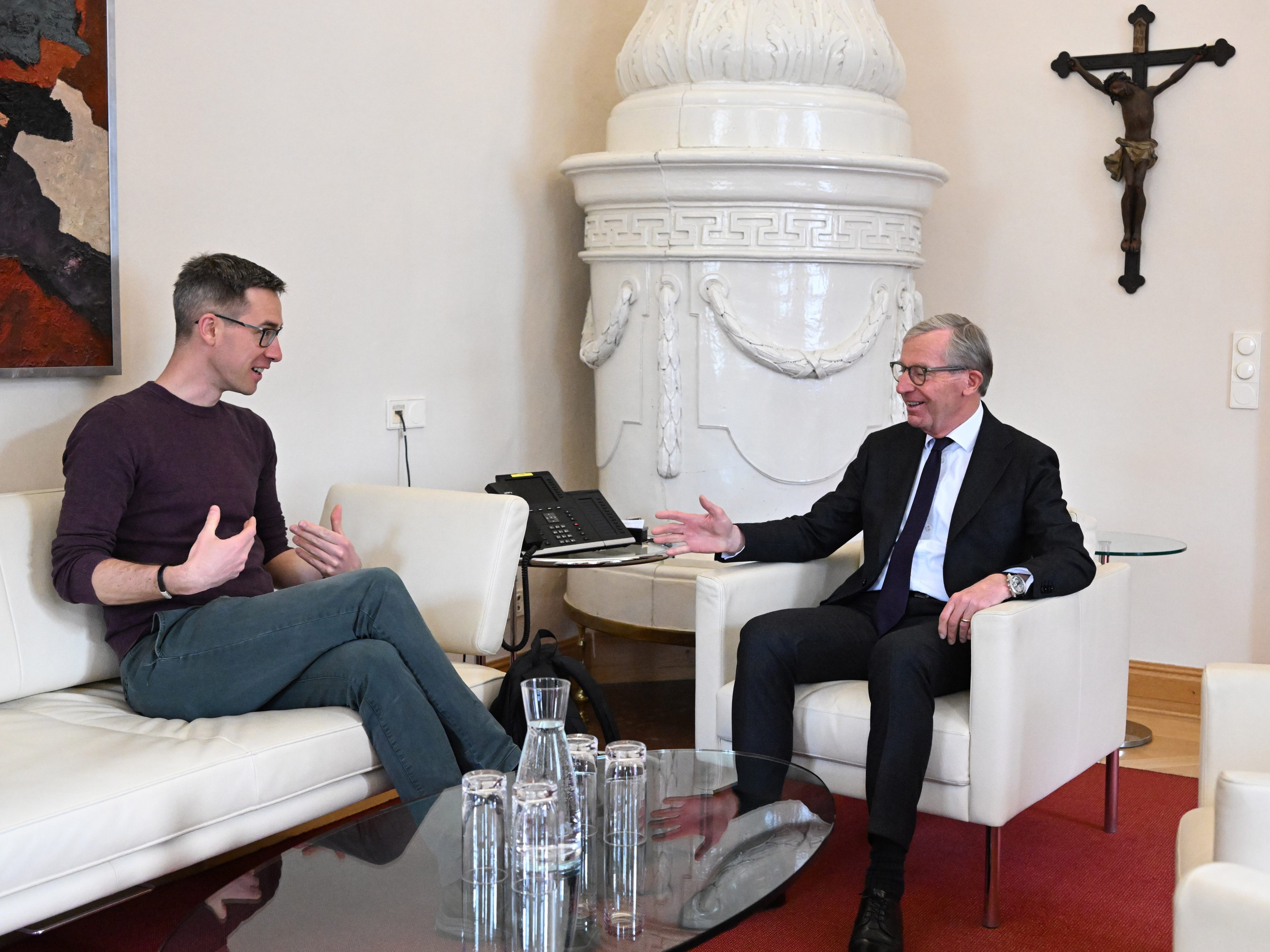 Treffen zu Gespräch zwischen Haslauer und Dankl nach der Salzburger Landtagswahl vom Sonntag.