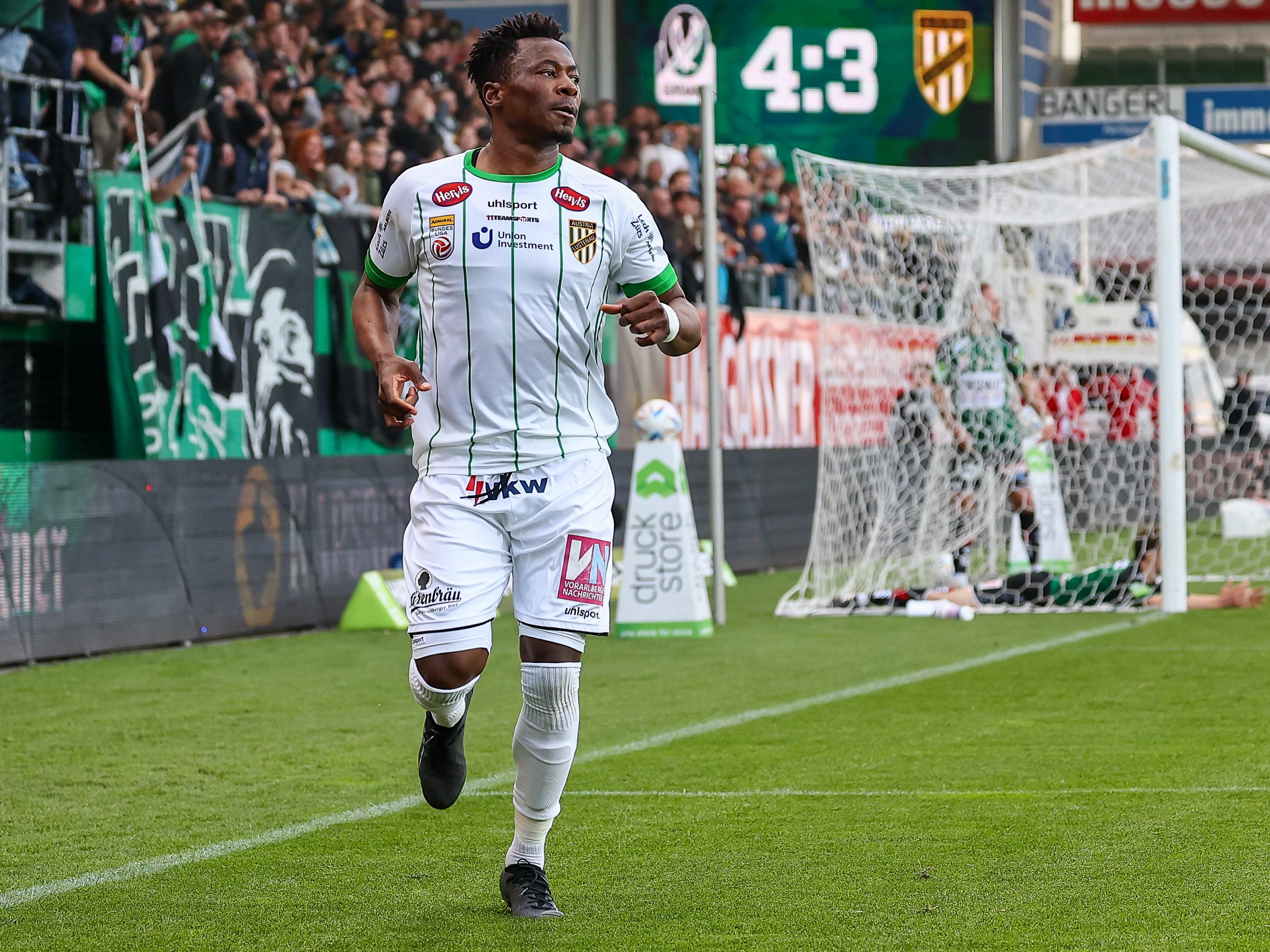 Cheukoua erzielte das späte 4:4 für die Lustenauer.