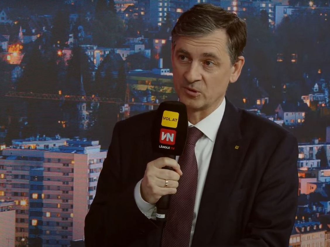 Michael Alge, Vorstandsvorsitzender Raiffeisen Landesbank Vorarlberg, war zu Gast bei "Vorarlberg LIVE".