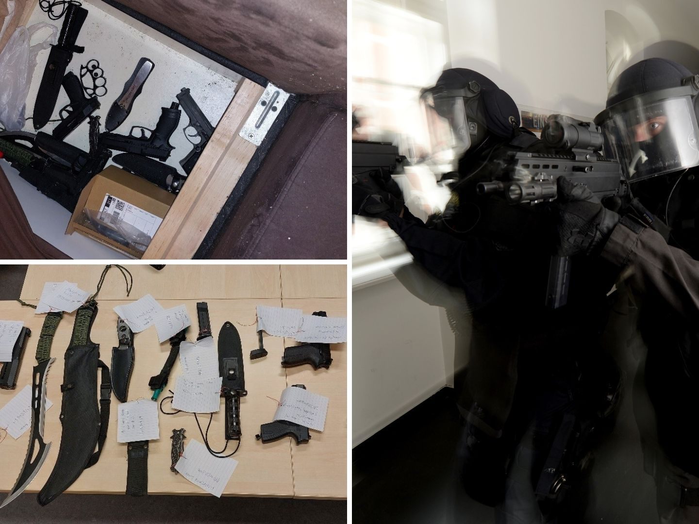 In der Wohnung in Wien-Penzing wurden zahlreiche Waffen sichergestellt. In der Wohnung in Wien-Penzing wurden zahlreiche Waffen sichergestellt.